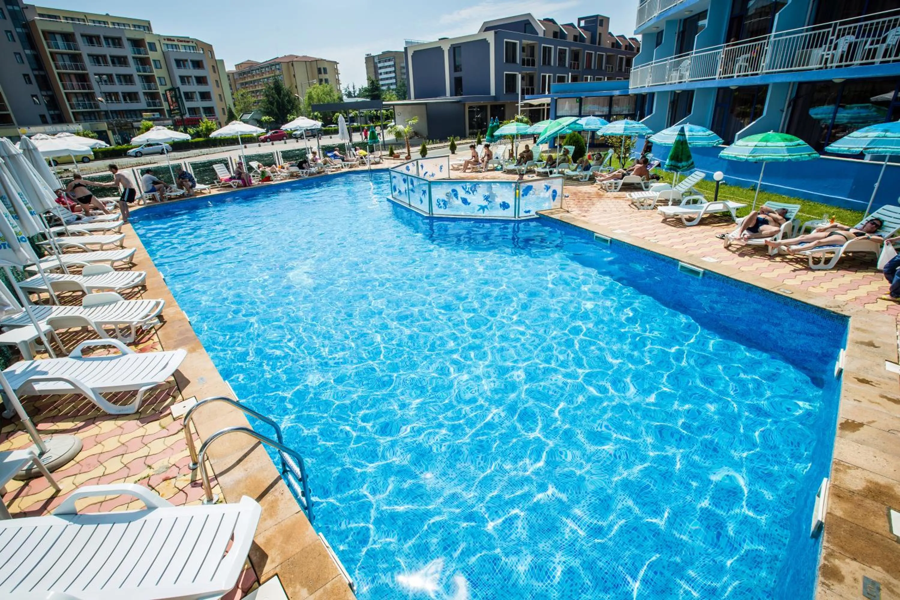 Swimming pool in Hotel Bohemi