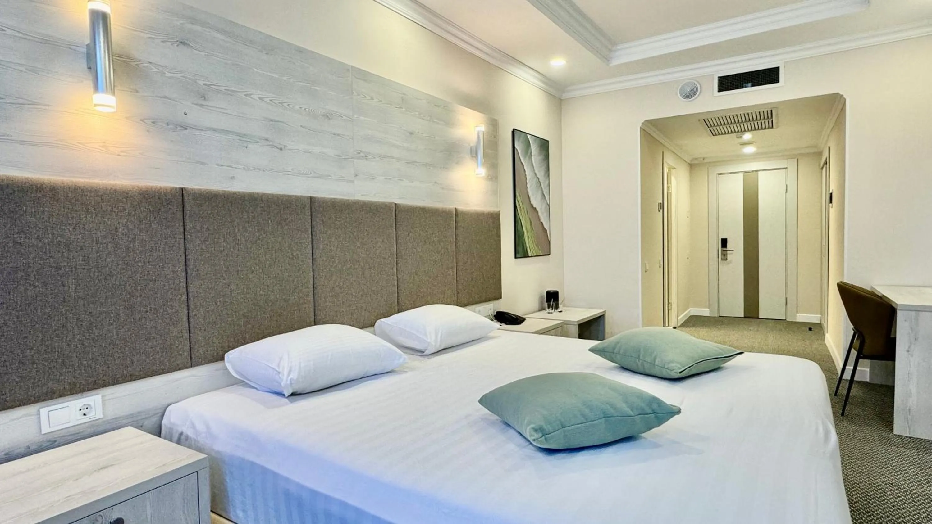 Living room, Bed in Grand Hotel Eurasia