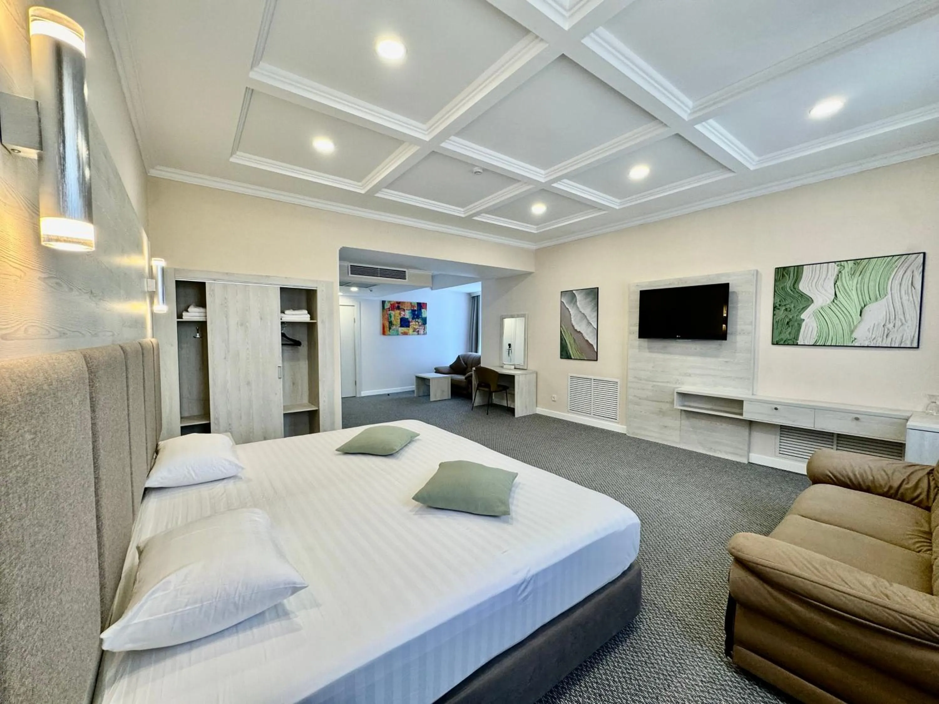 Seating area, Bed in Grand Hotel Eurasia