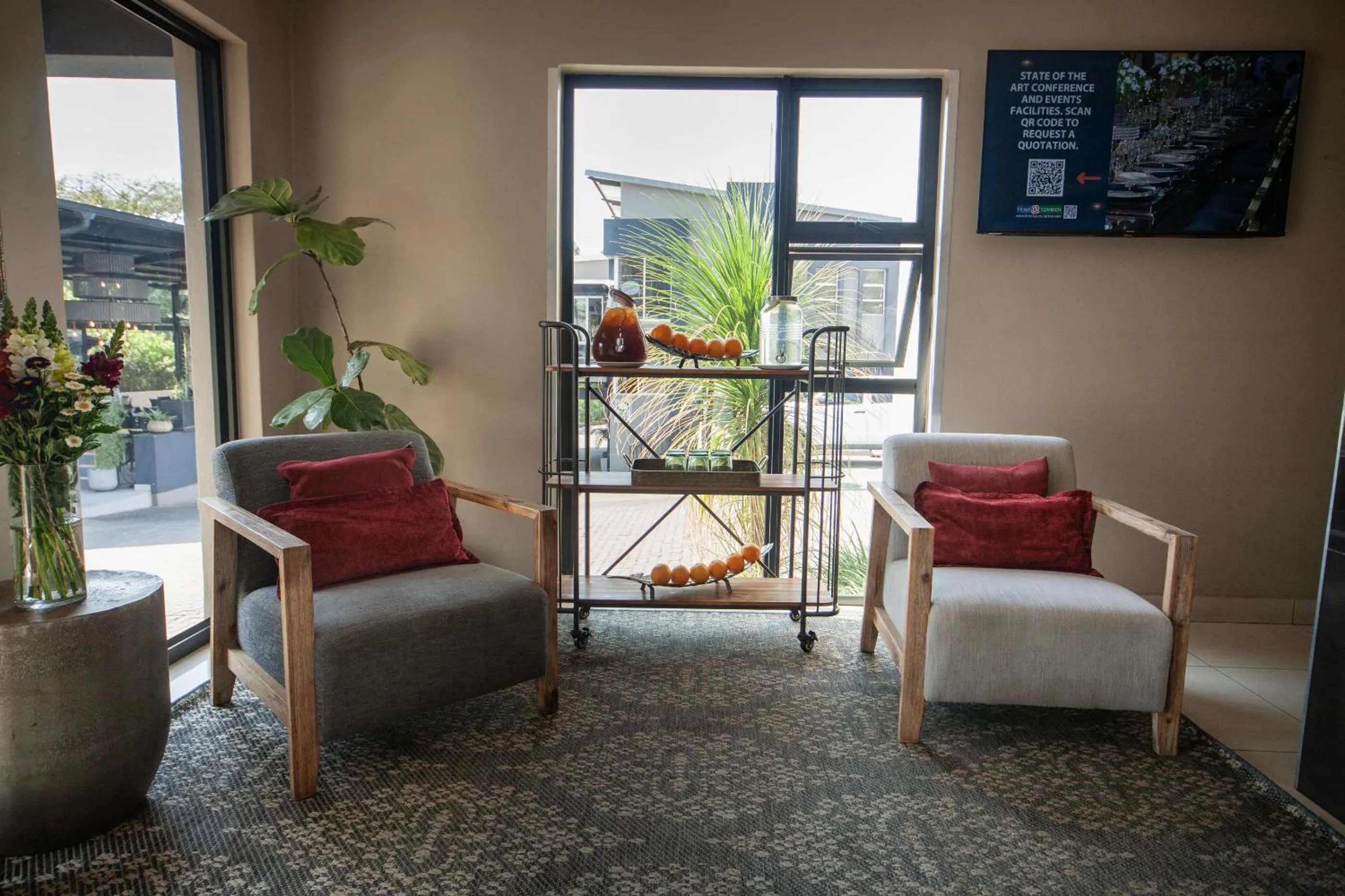 Seating area in Hotel @ Tzaneen
