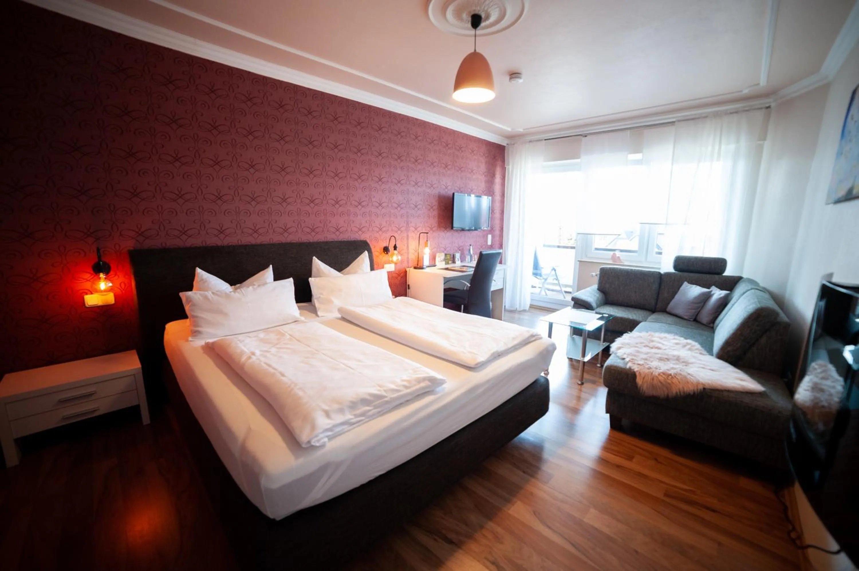 Photo of the whole room, Bed in PIEPers Hotel Garni