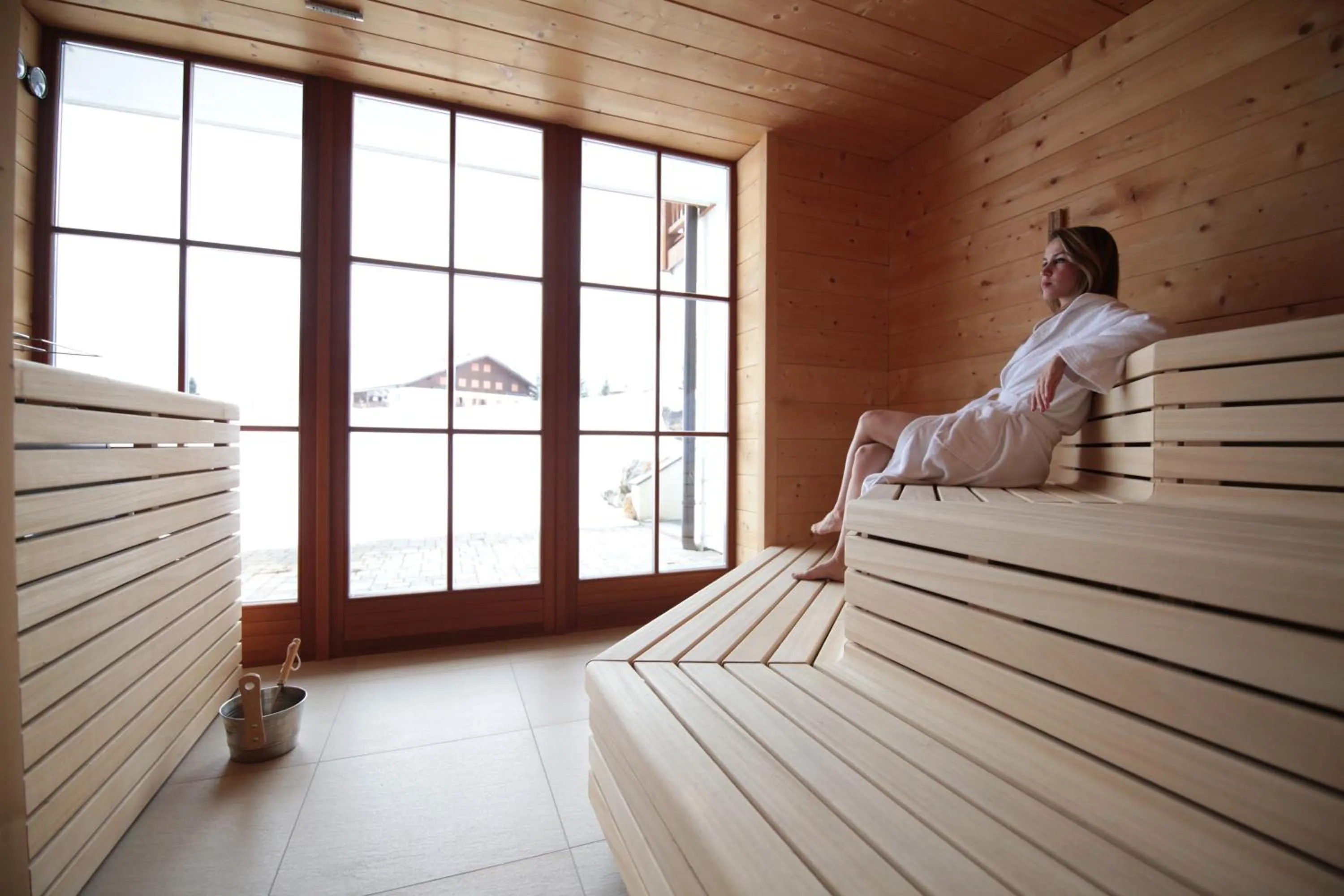 Sauna in TH Corvara - Greif Hotel