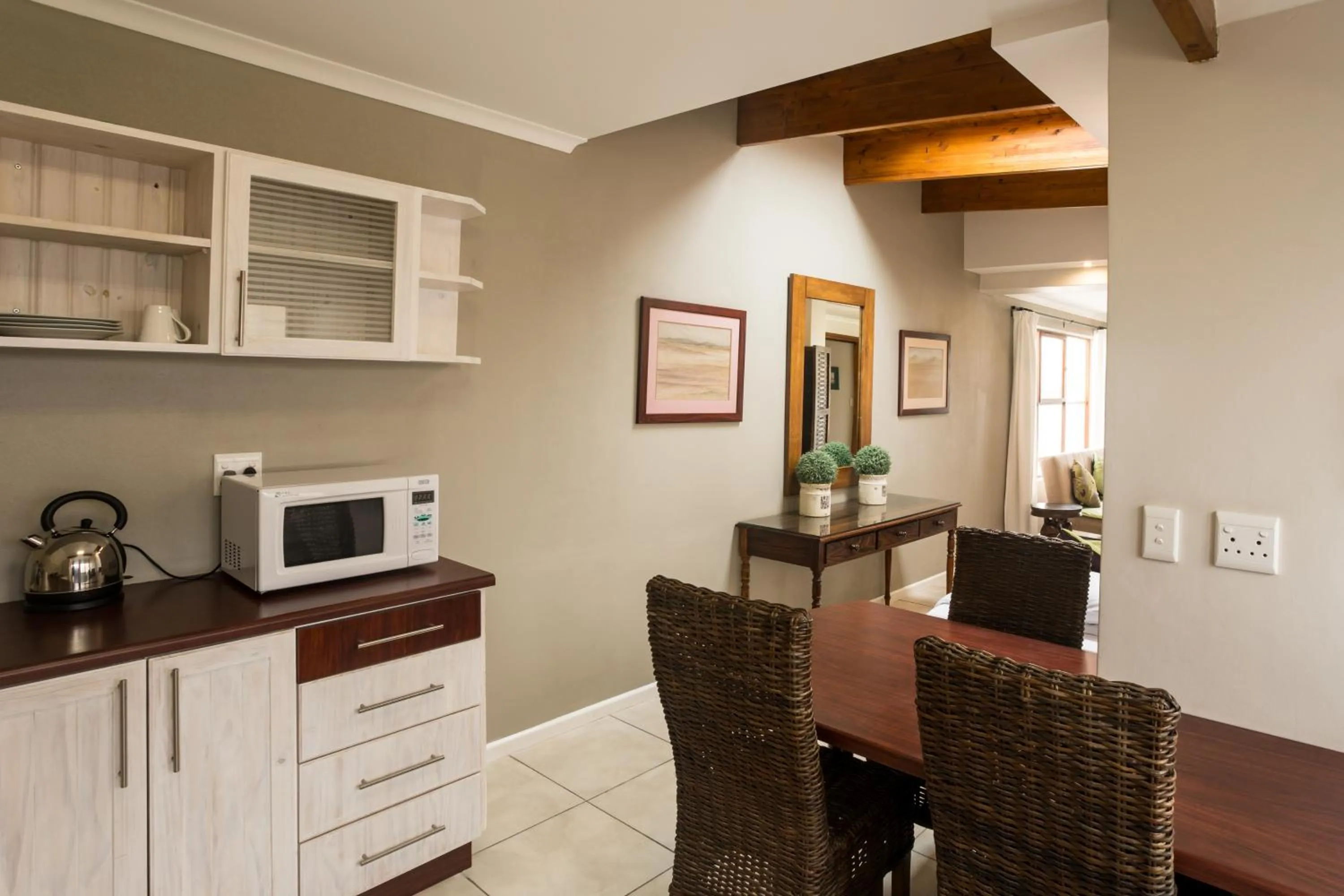 Kitchen or kitchenette in Cornerstone Guesthouse