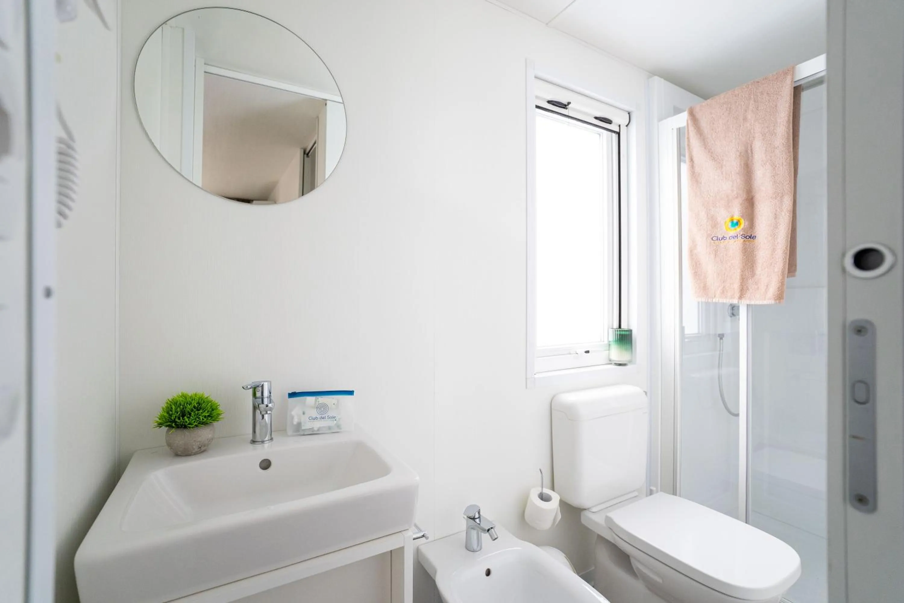 Bathroom in Club del Sole Adriano Family Camping Village