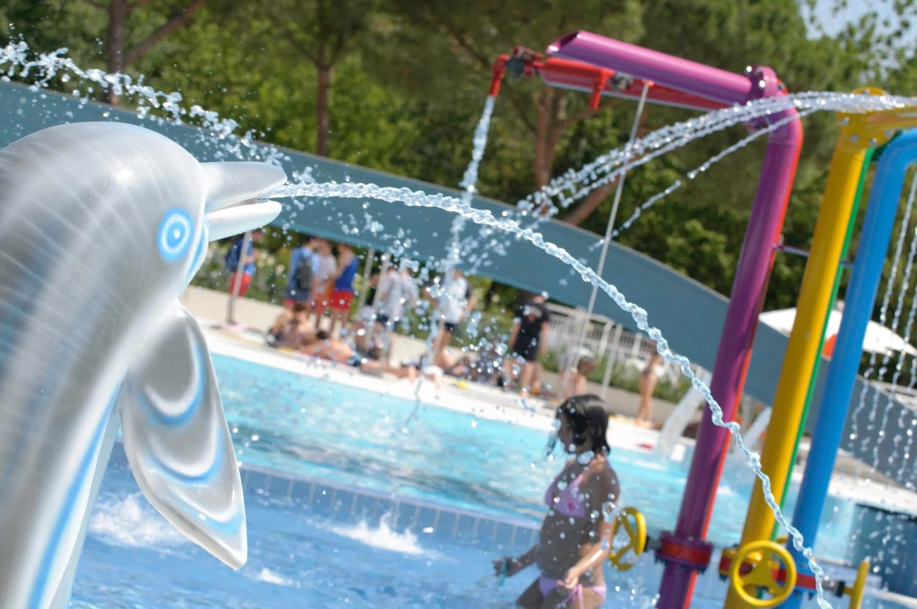 Aqua park in Club del Sole Adriano Family Camping Village