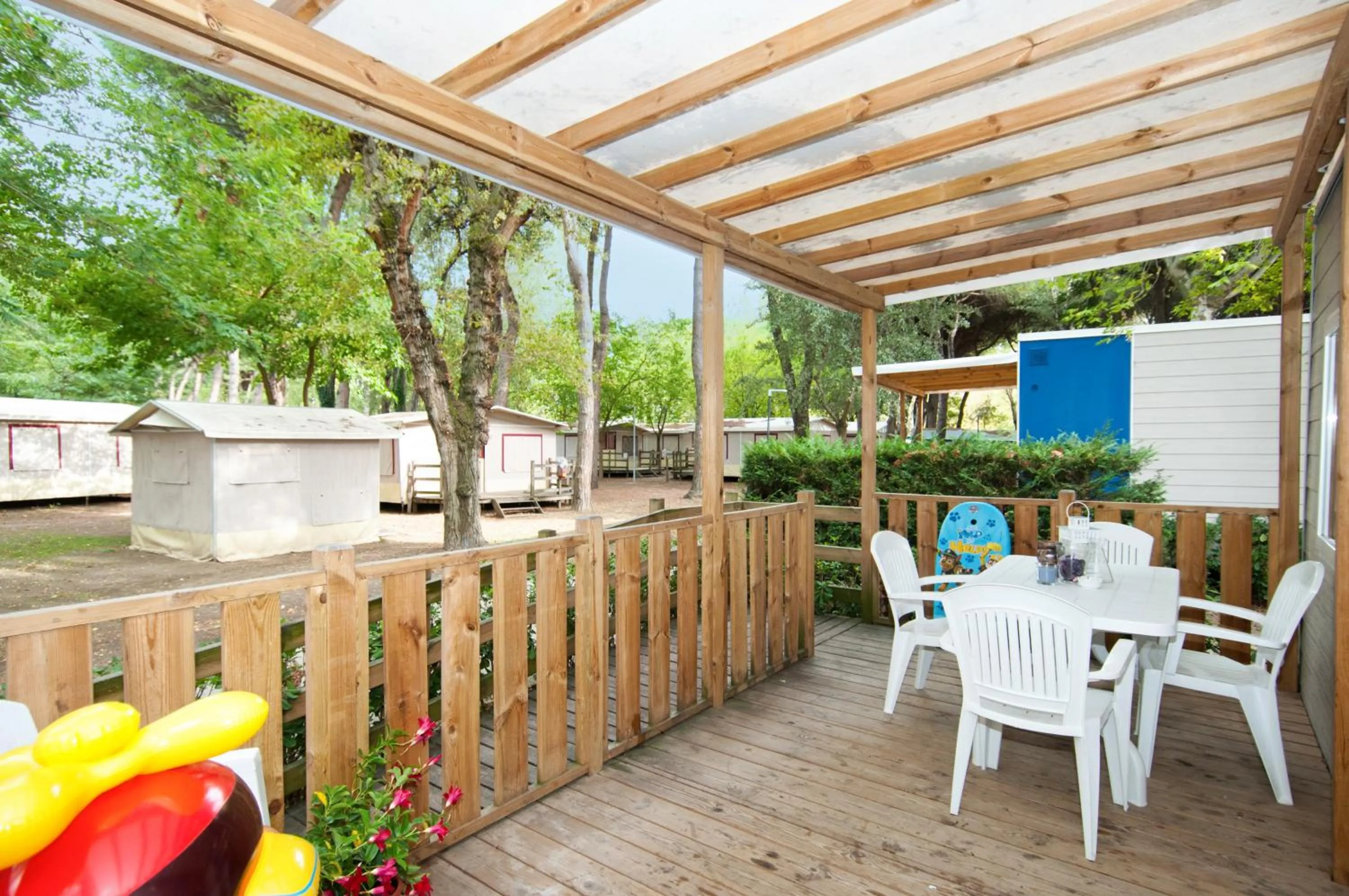 Patio in Club del Sole Adriano Family Camping Village