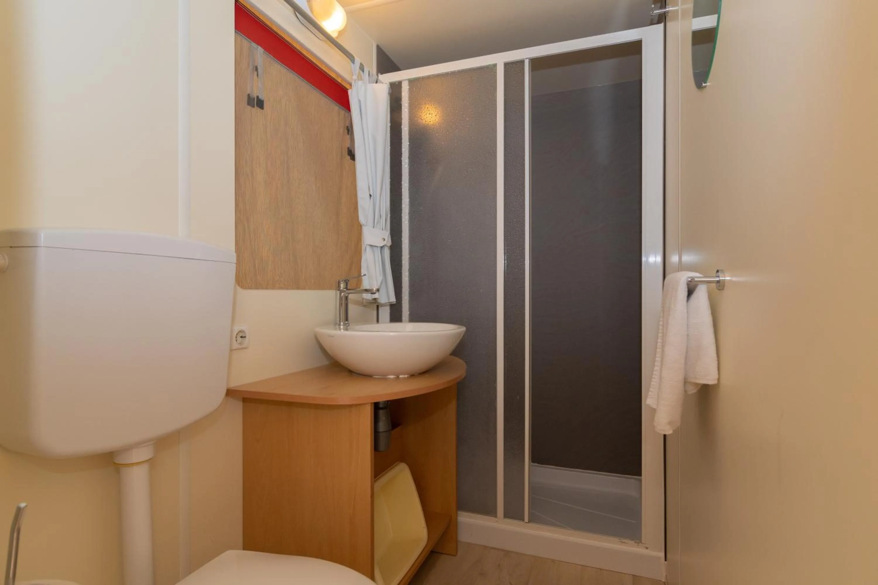 Bathroom in Club del Sole Adriano Family Camping Village