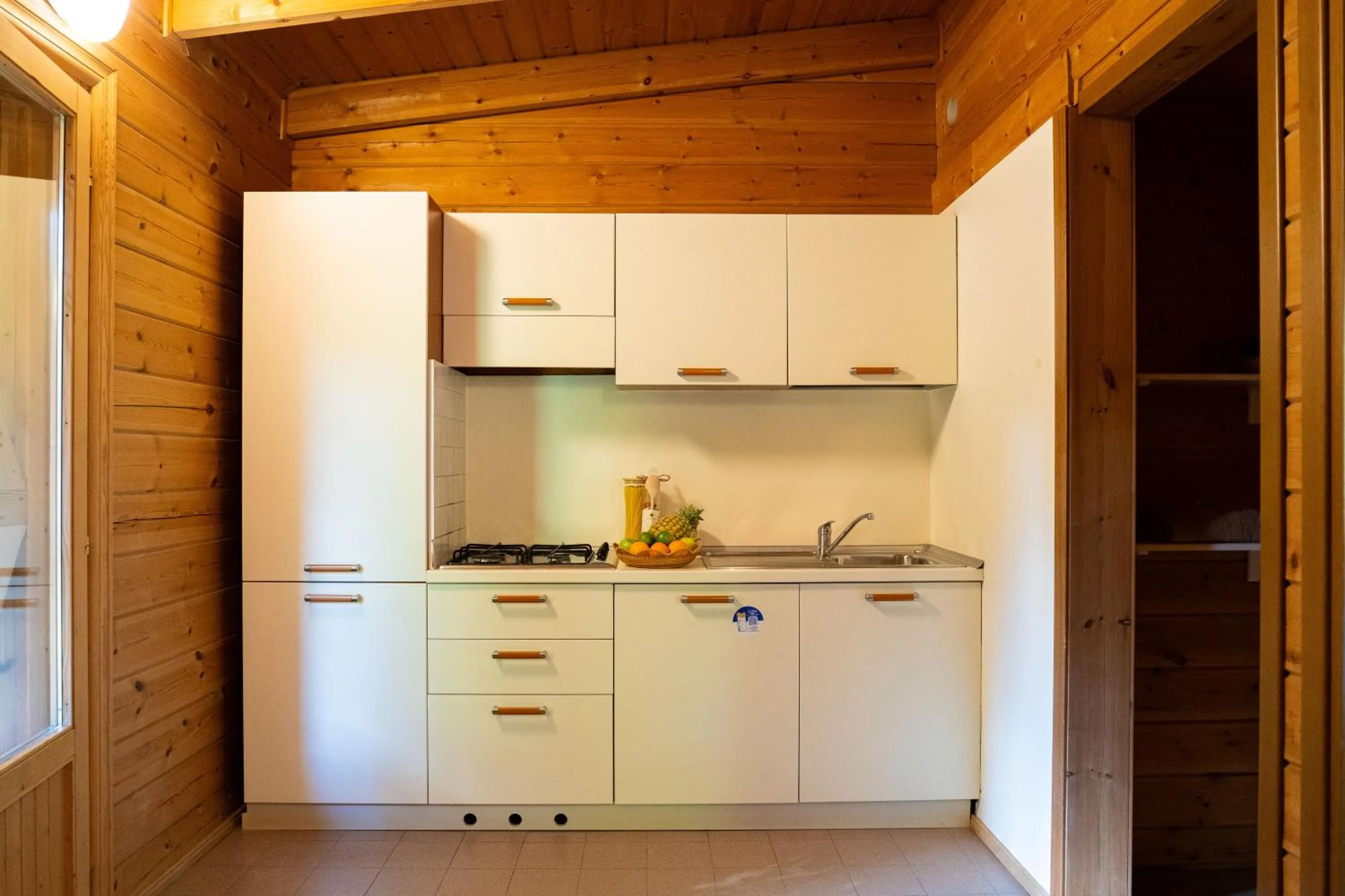 kitchen in Club del Sole Adriano Family Camping Village