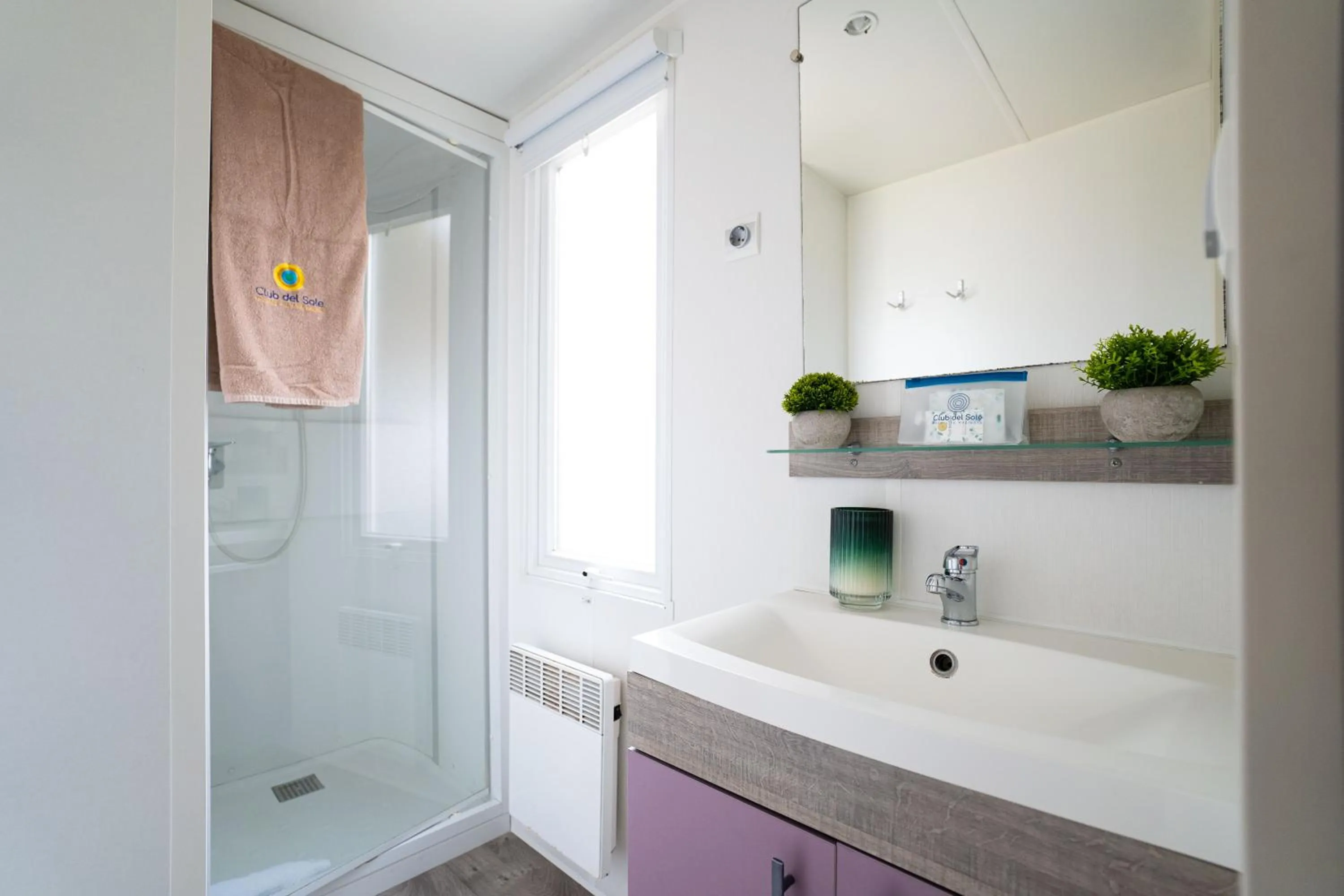 Bathroom in Club del Sole Adriano Family Camping Village