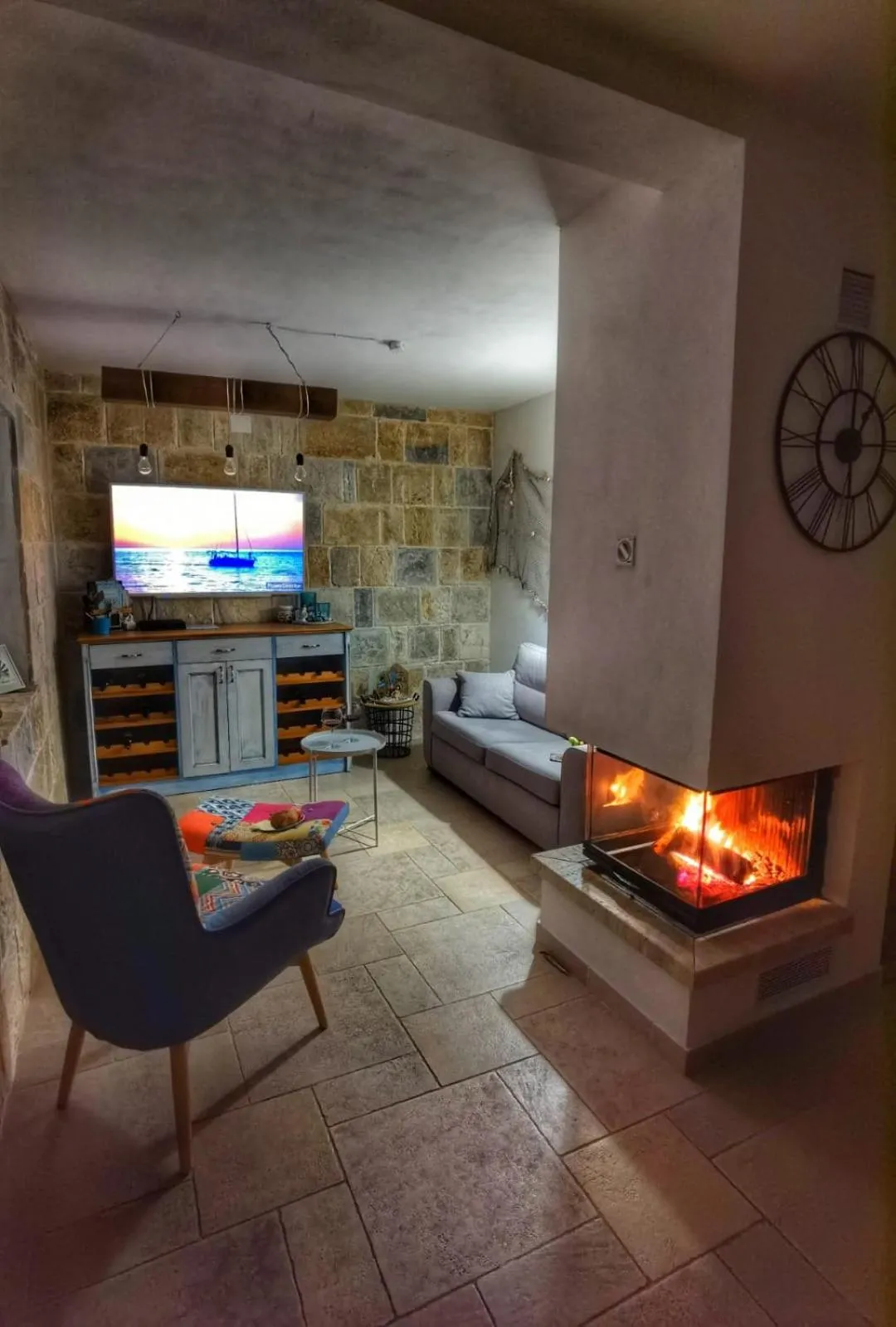 Living room in Villa Mare
