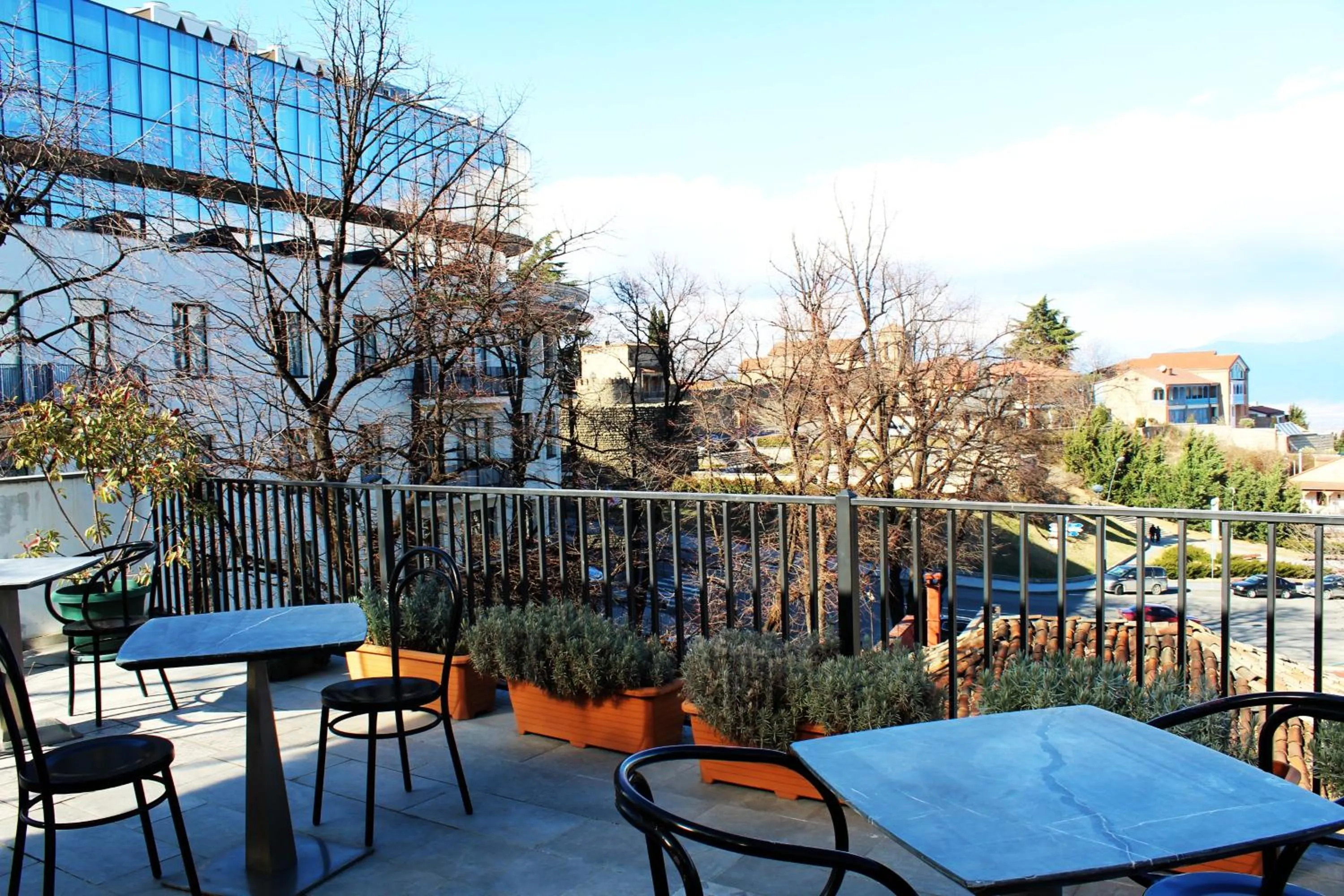 Balcony/Terrace in Hotel Tela & Mareli Winery