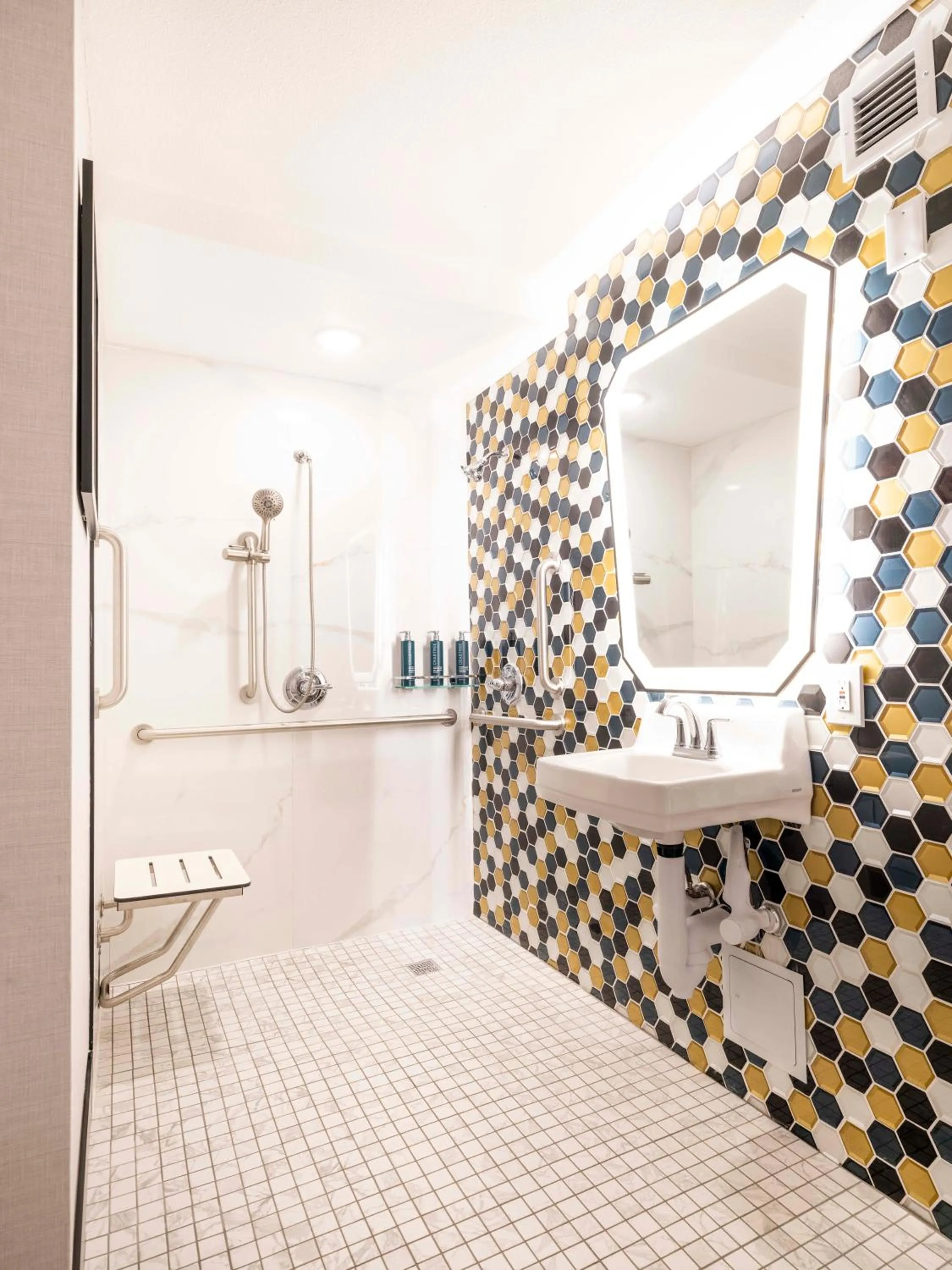 Shower in Premiere Suites