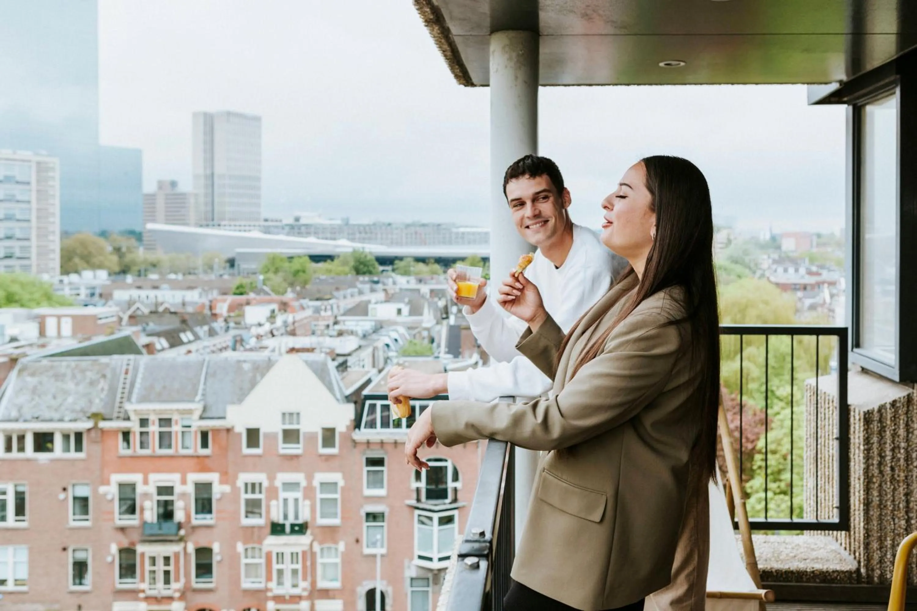 Balcony/Terrace in Rotterdam Teleport Hotel