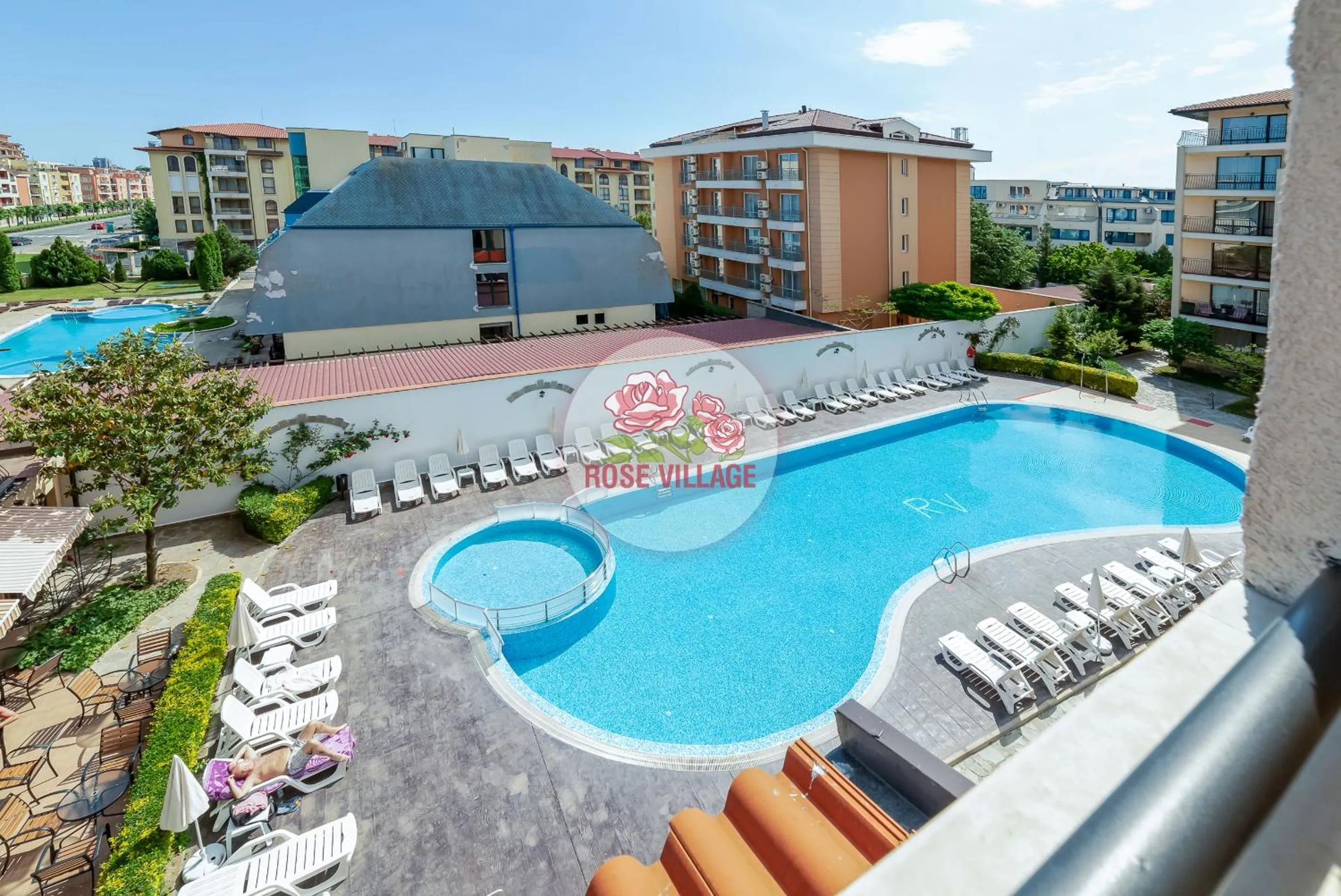 Patio in Apartment Tourist Complex Rose Village