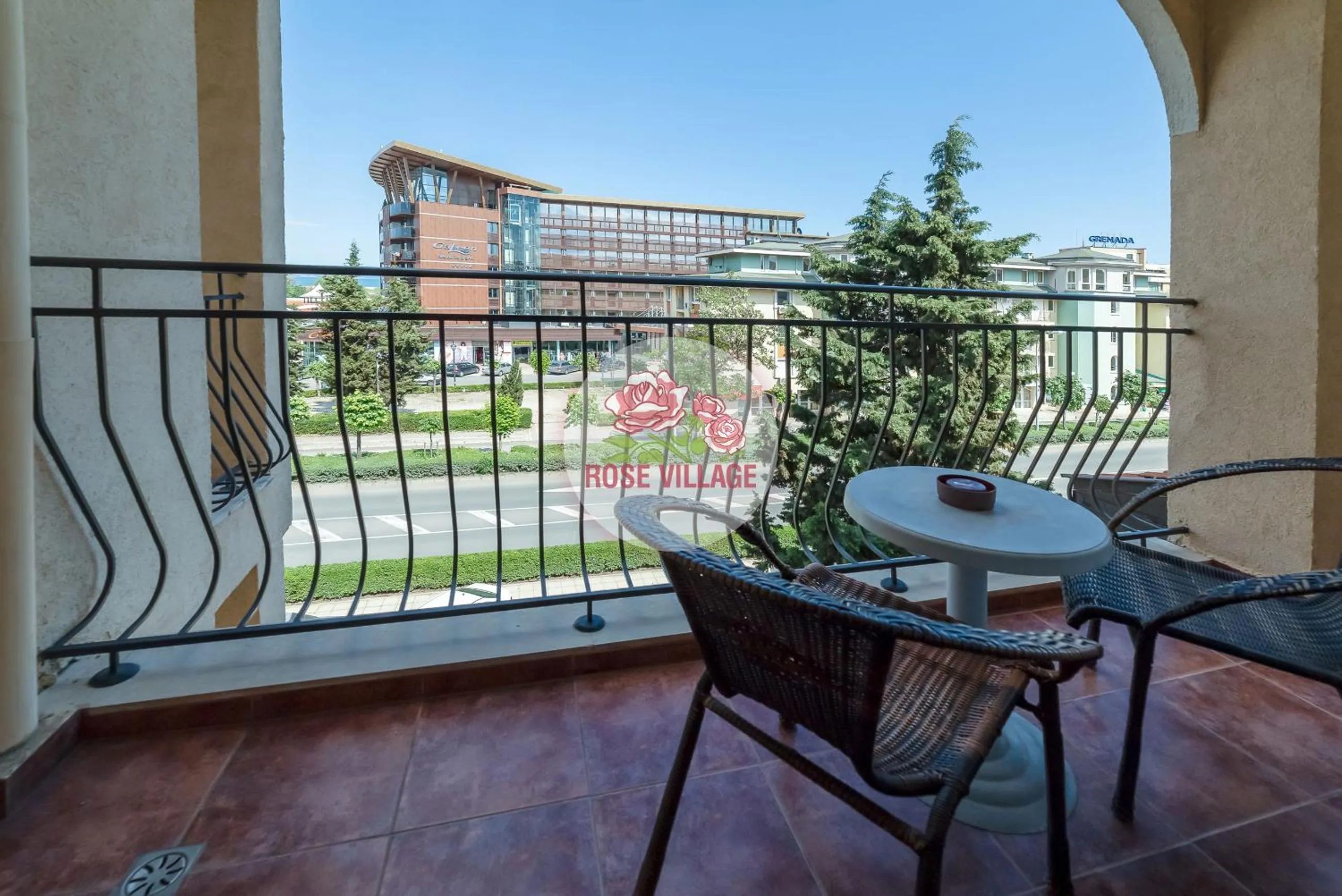 Balcony/Terrace in Apartment Tourist Complex Rose Village