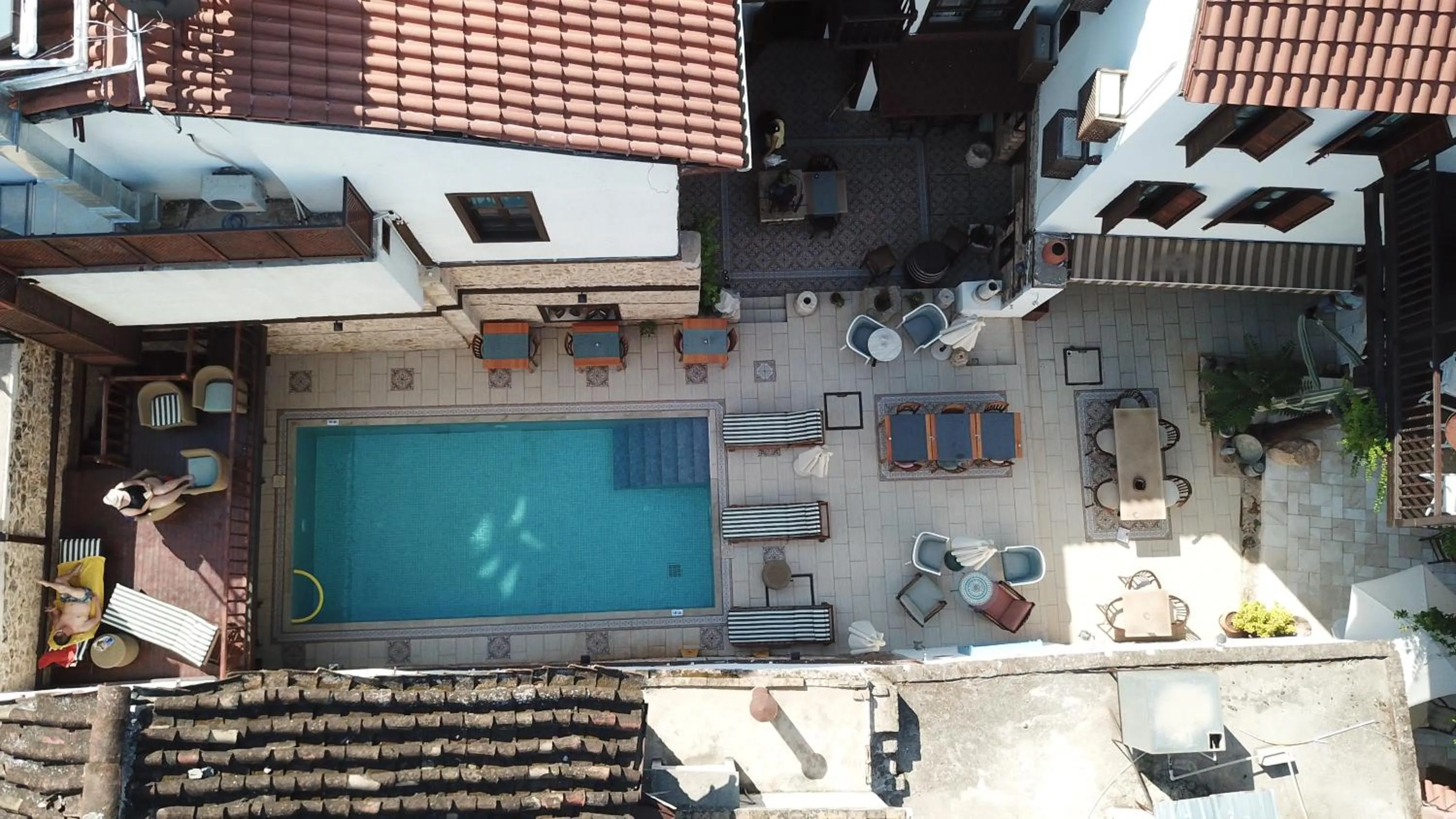 Bird's eye view in Atelya Art Hotel