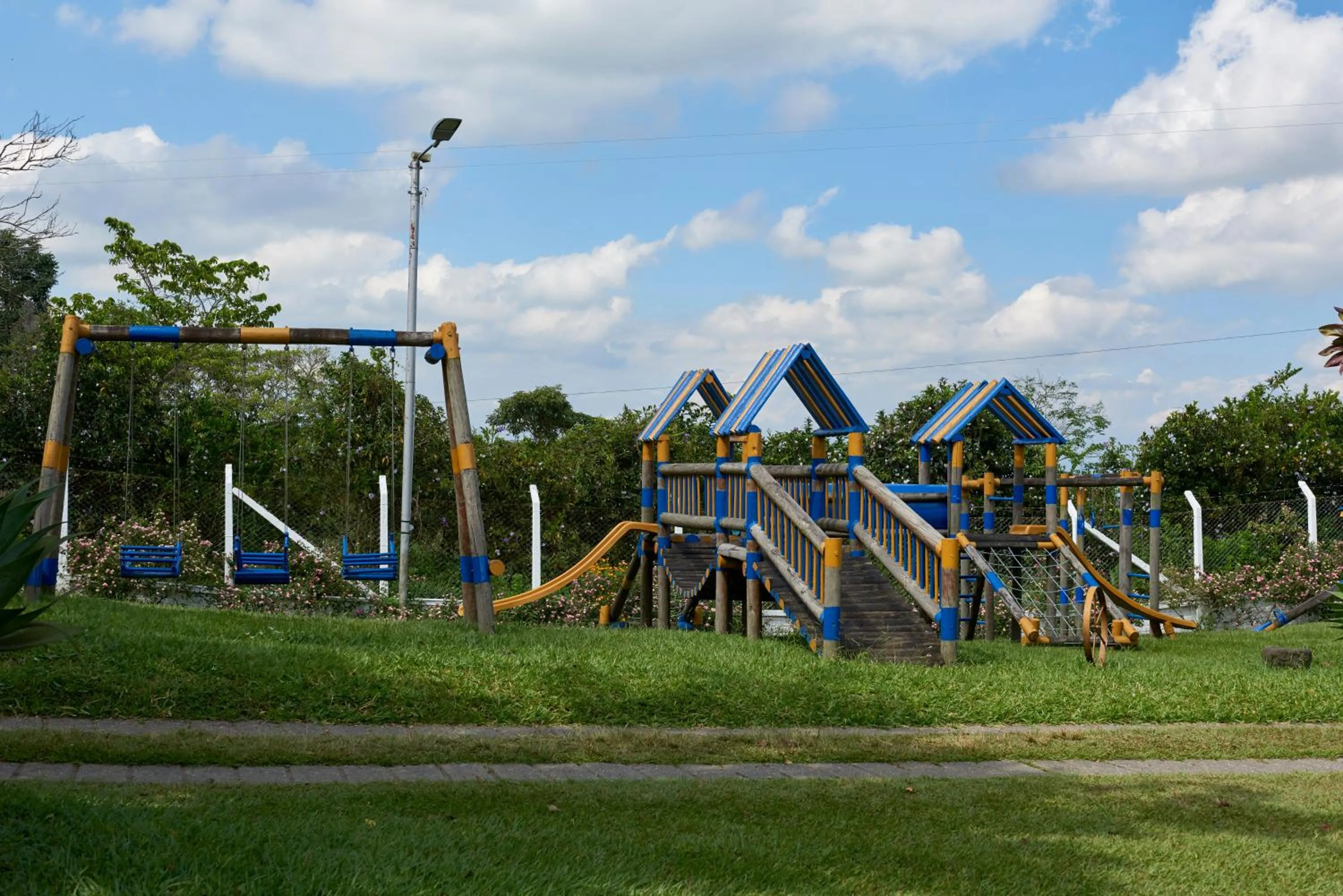Children play ground in Finca Hotel Los Girasoles