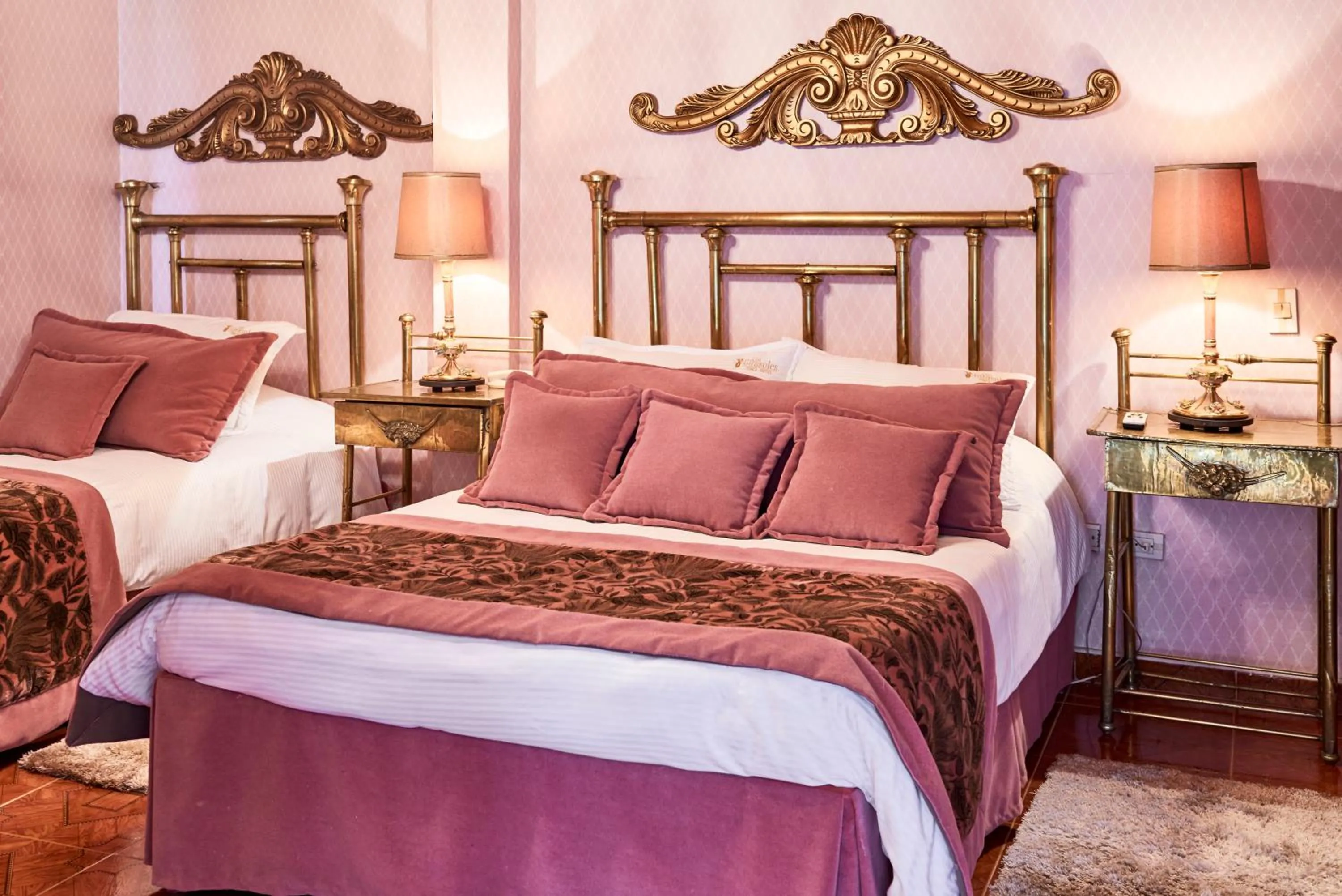 Bed in Finca Hotel Los Girasoles