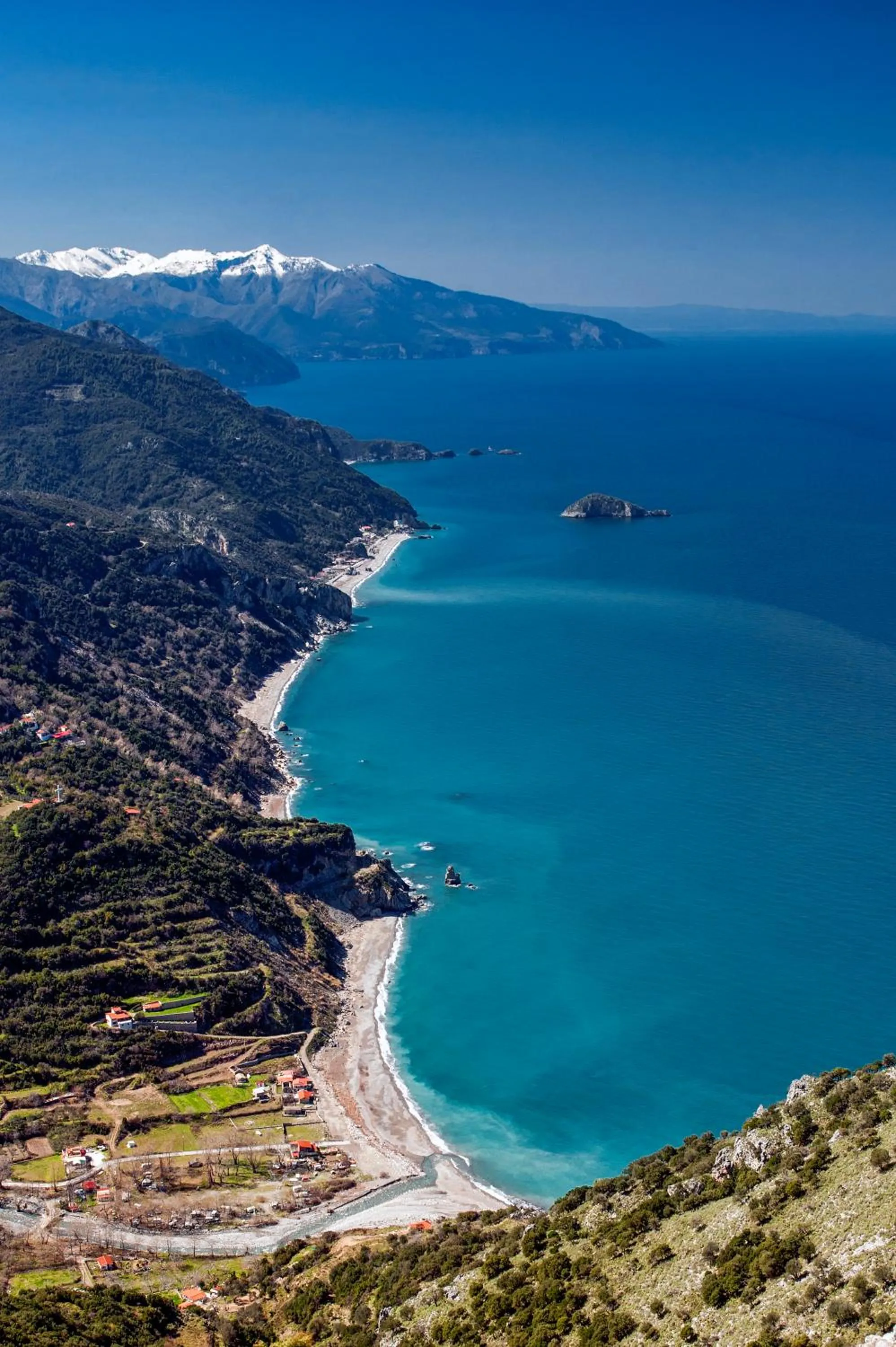 Beach in Kymi Palace