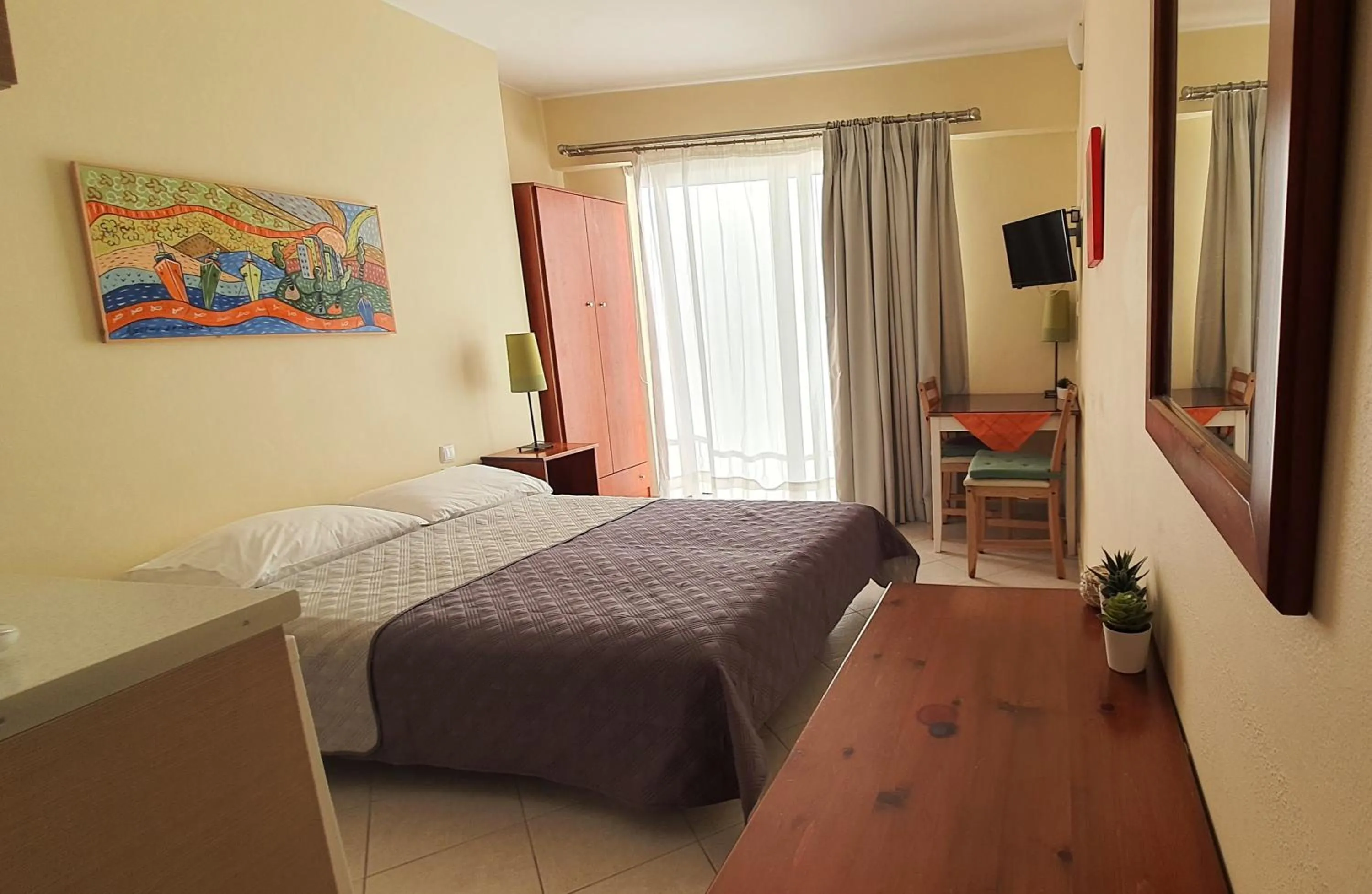 Property building, Bed in Vasilis Studios