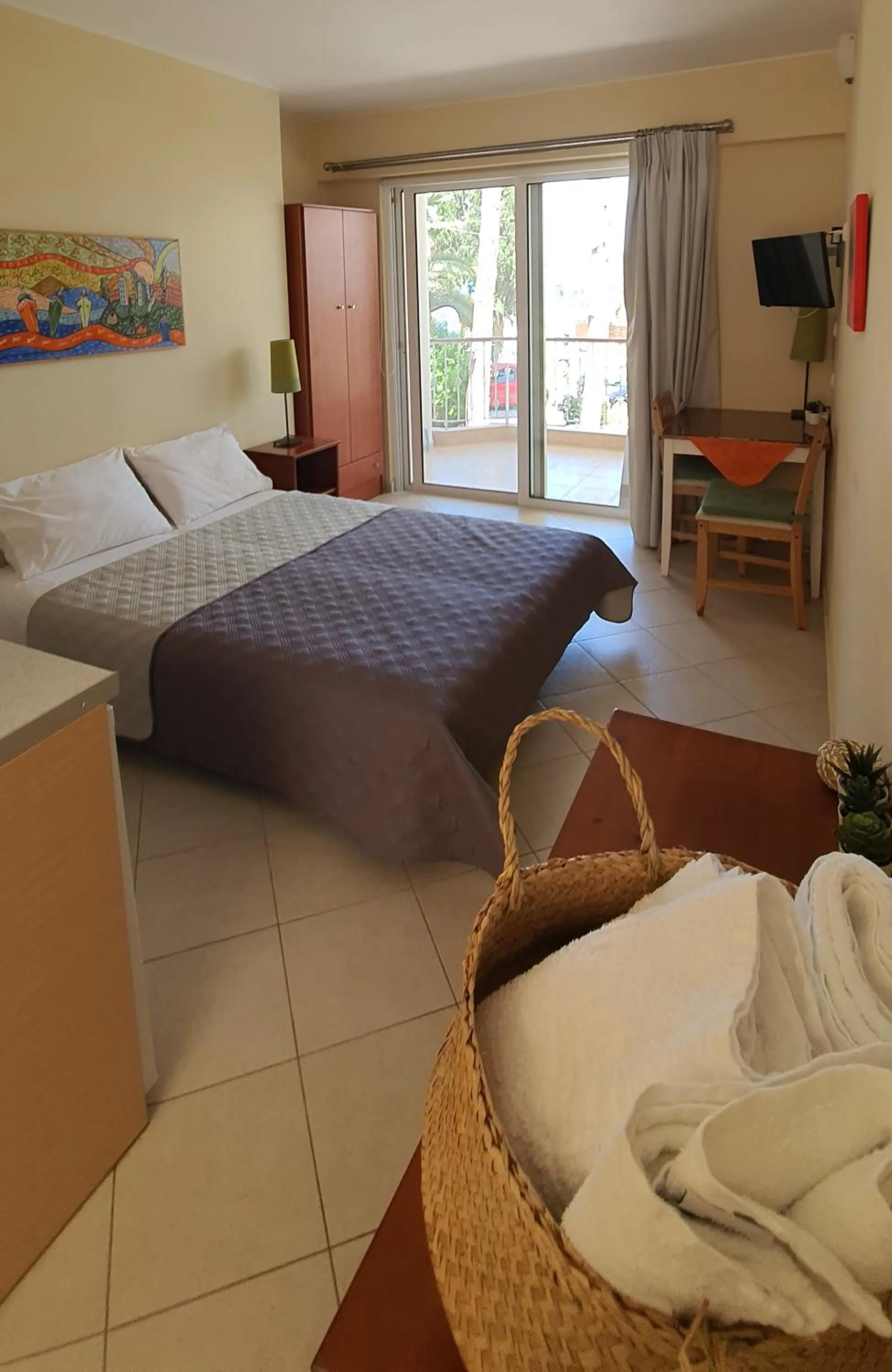 Property building, Bed in Vasilis Studios