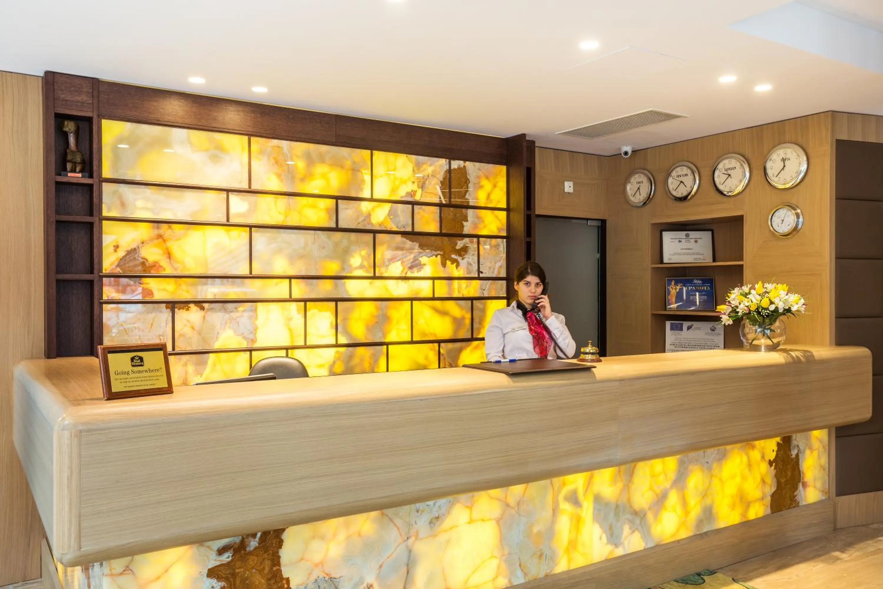 Lobby or reception in Eurostars Sofia City