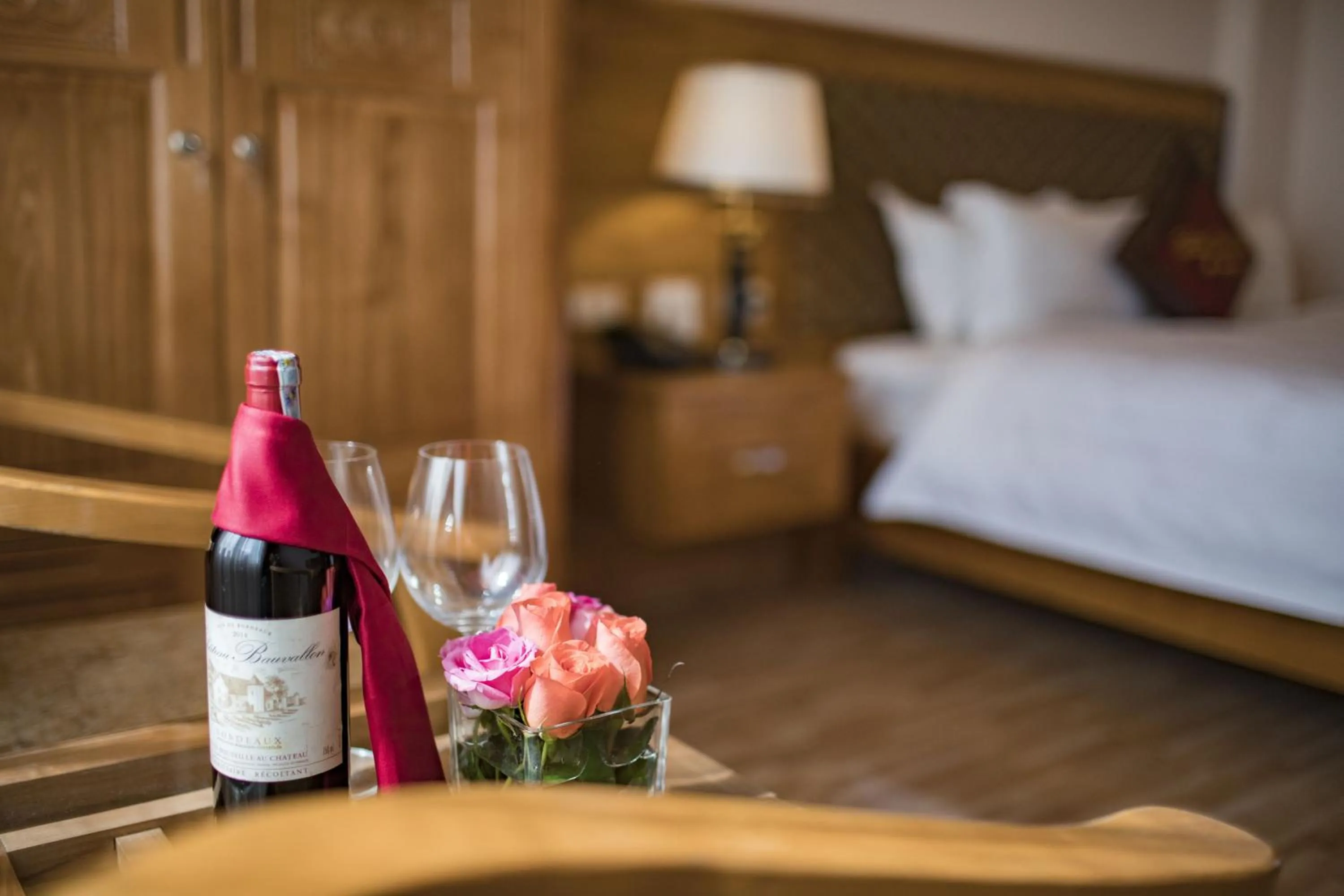 Bed in Golden Town Hotel