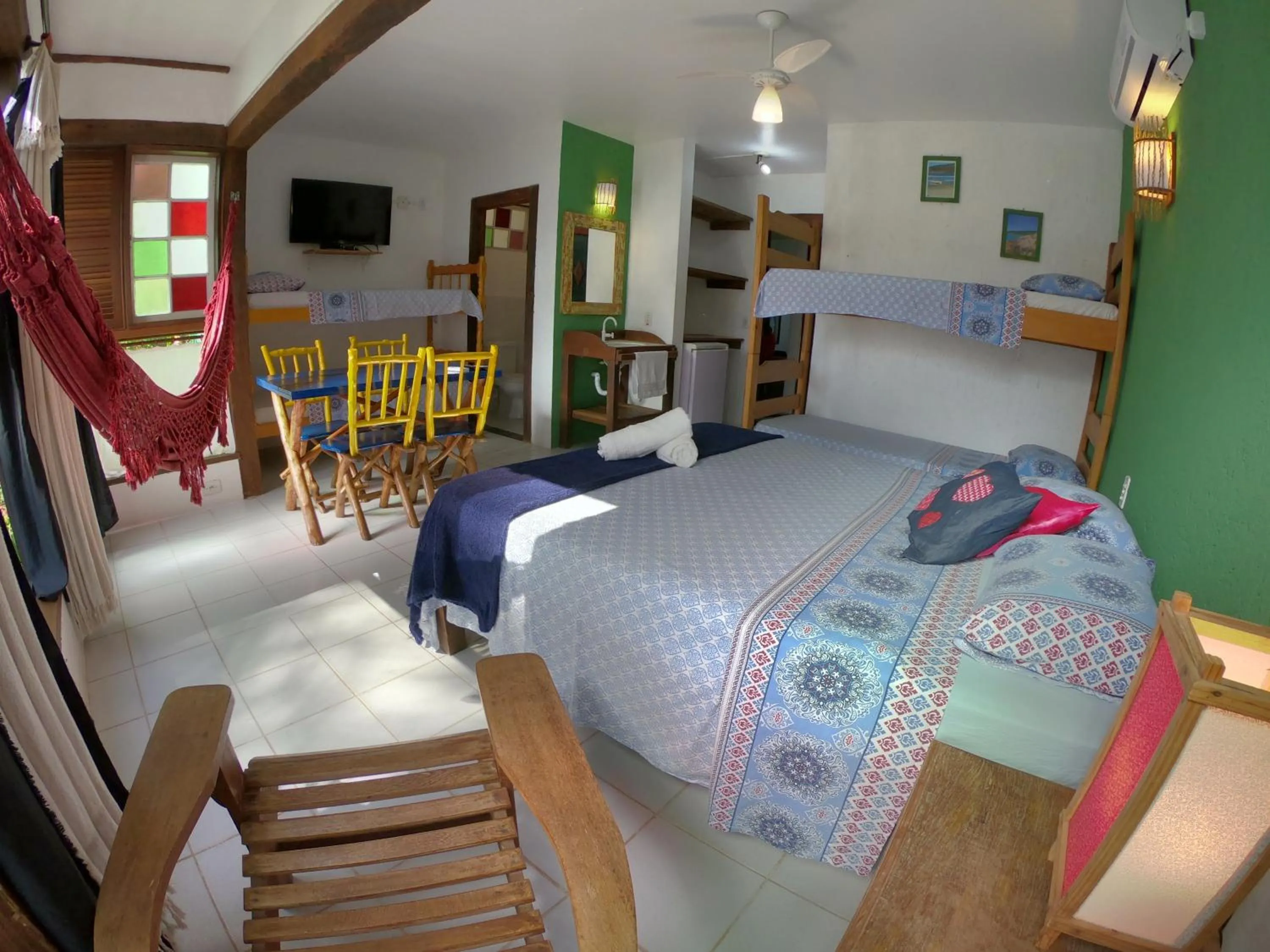 Photo of the whole room, Bed in Pousada Canoa Azul na Praia da Ferrugem