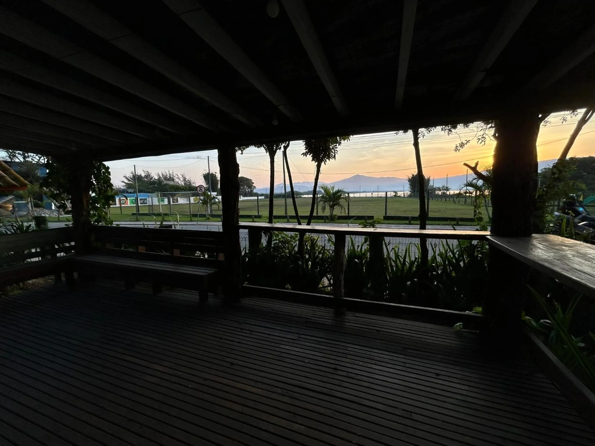 Sunset in Pousada Canoa Azul na Praia da Ferrugem
