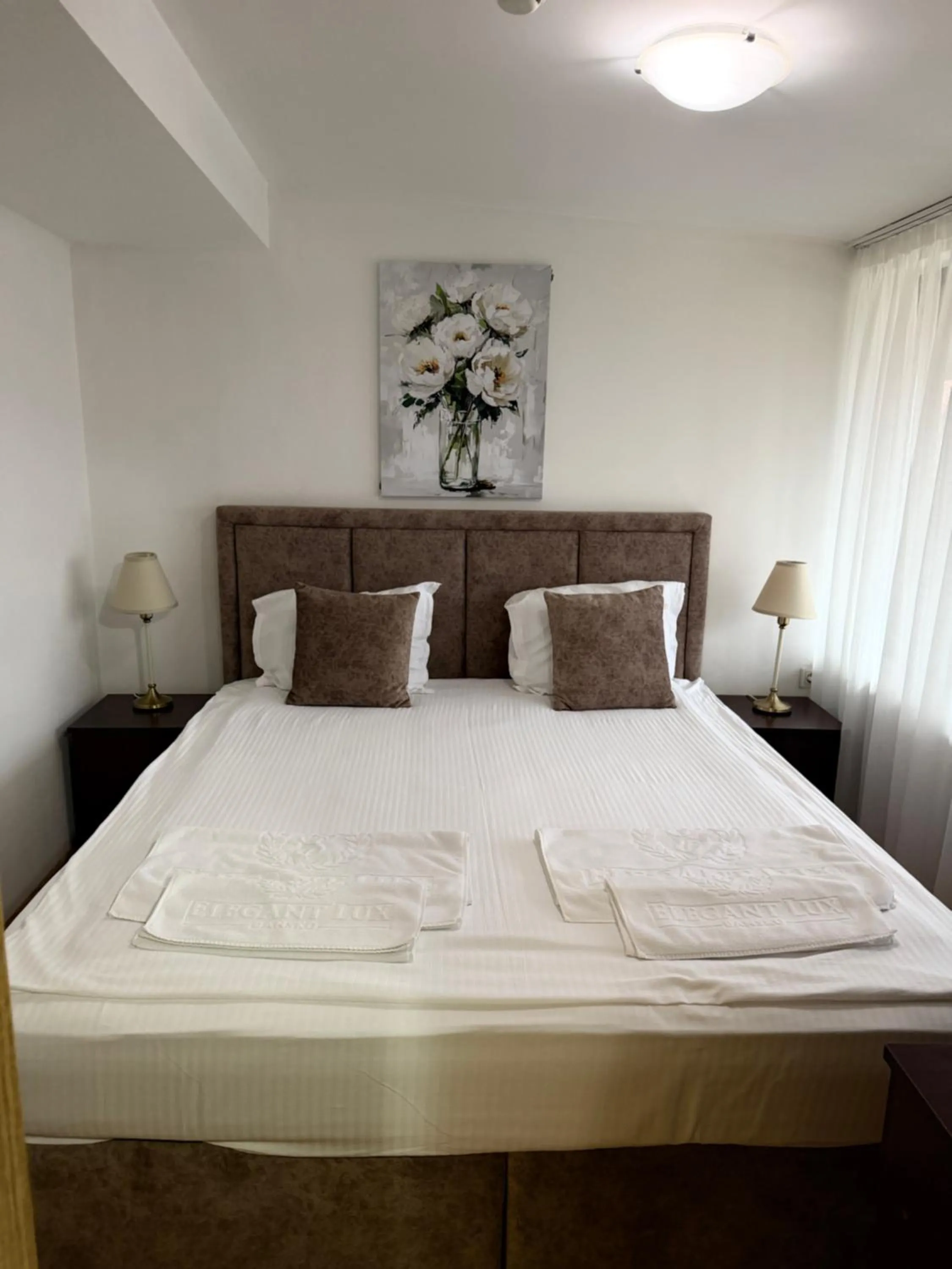 Bed in Elegant Lux Hotel