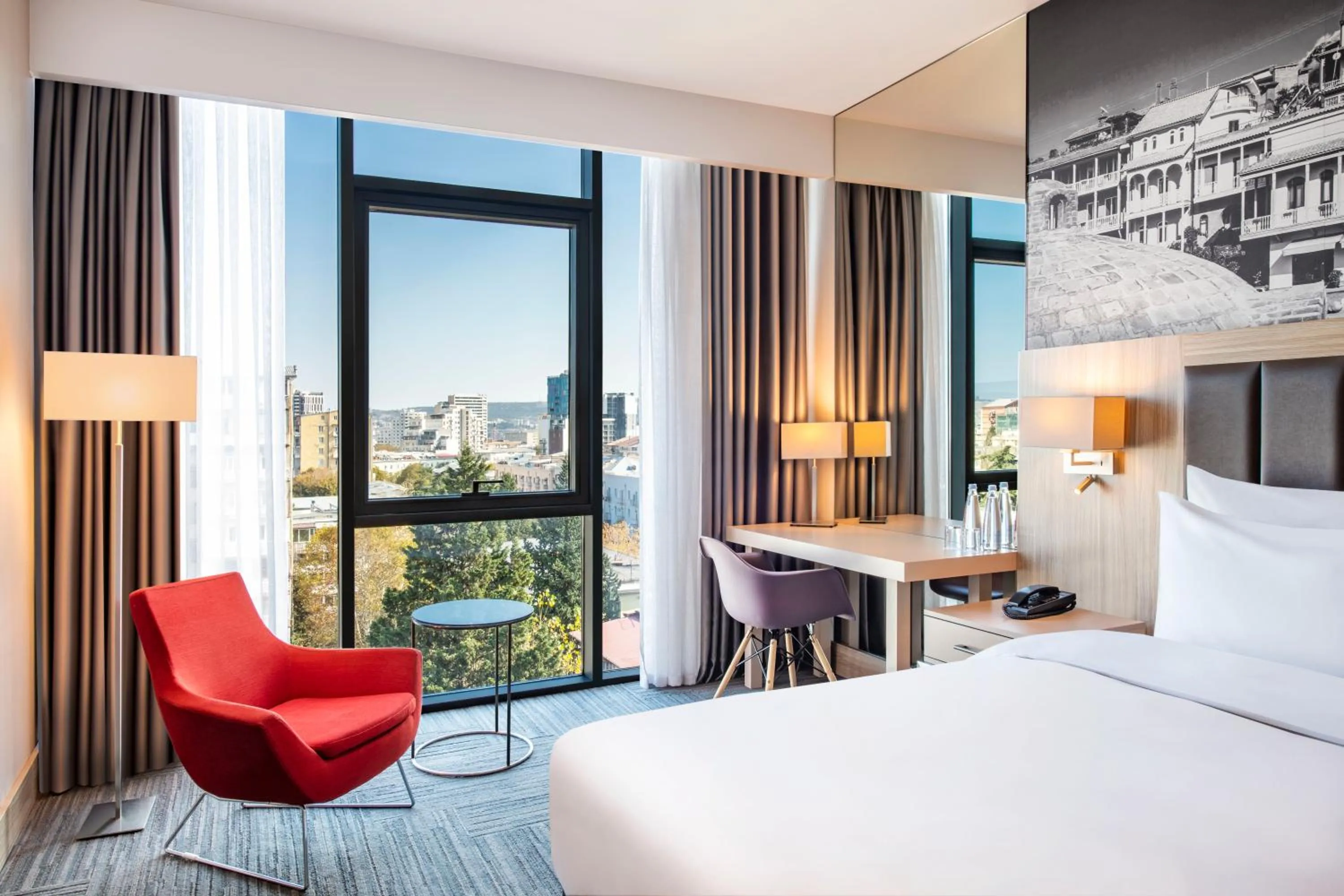 Bed in Tbilisi Saburtalo Hotel by Mercure