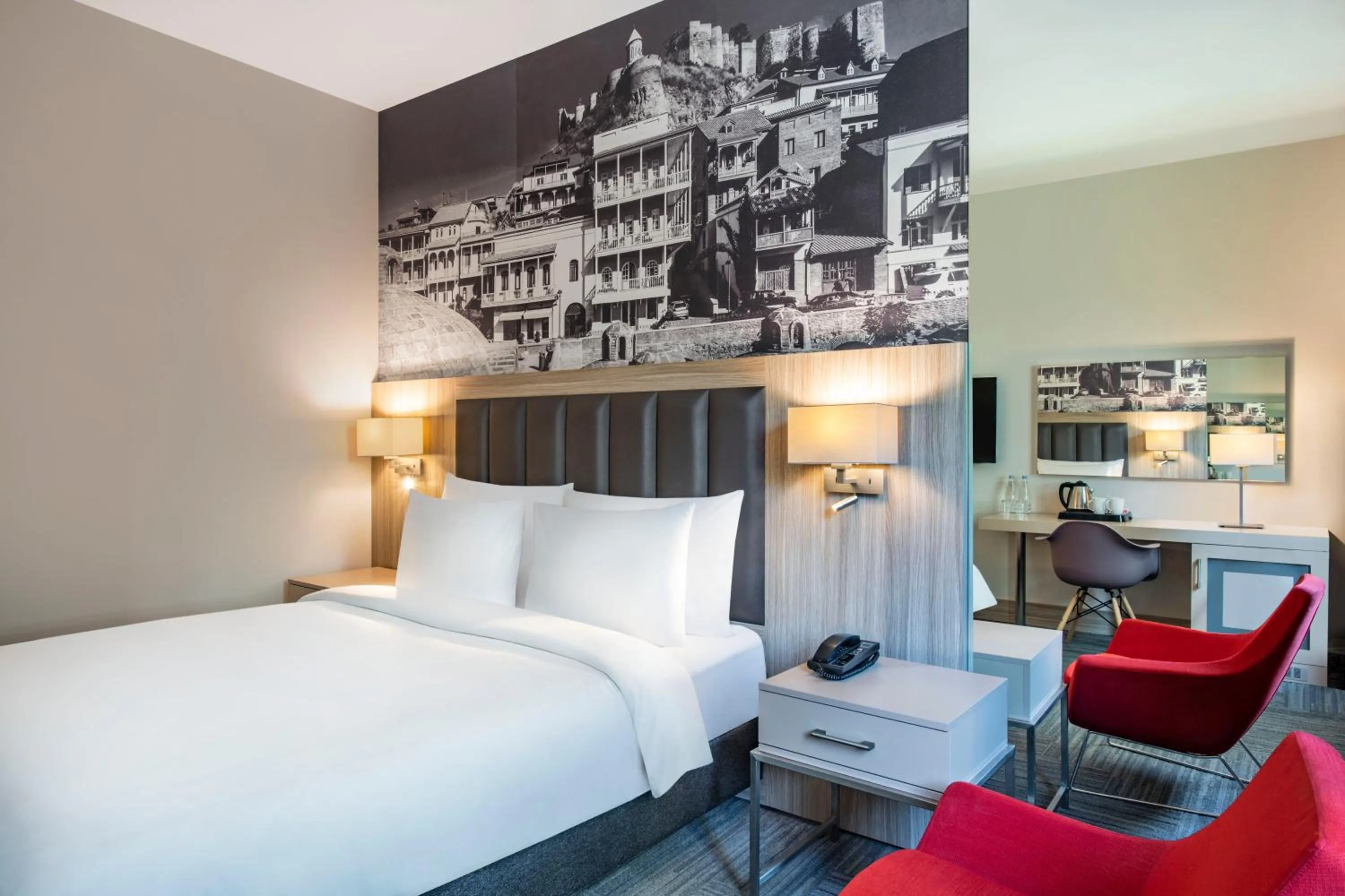 Bed in Tbilisi Saburtalo Hotel by Mercure