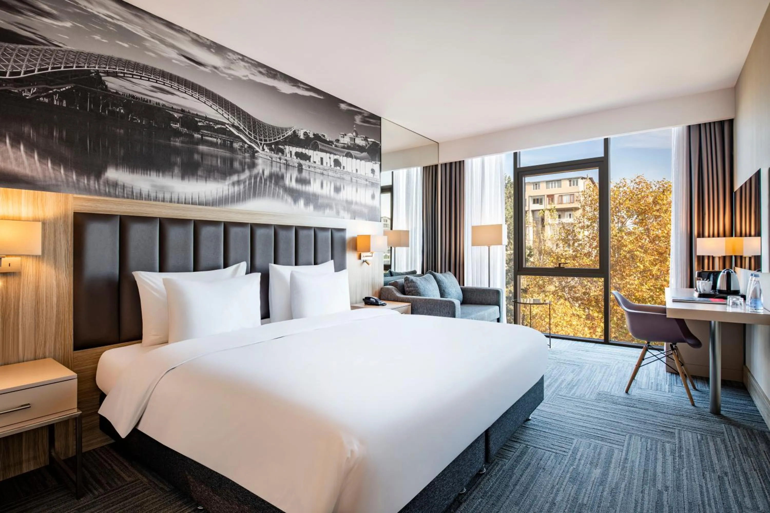 Bed in Tbilisi Saburtalo Hotel by Mercure