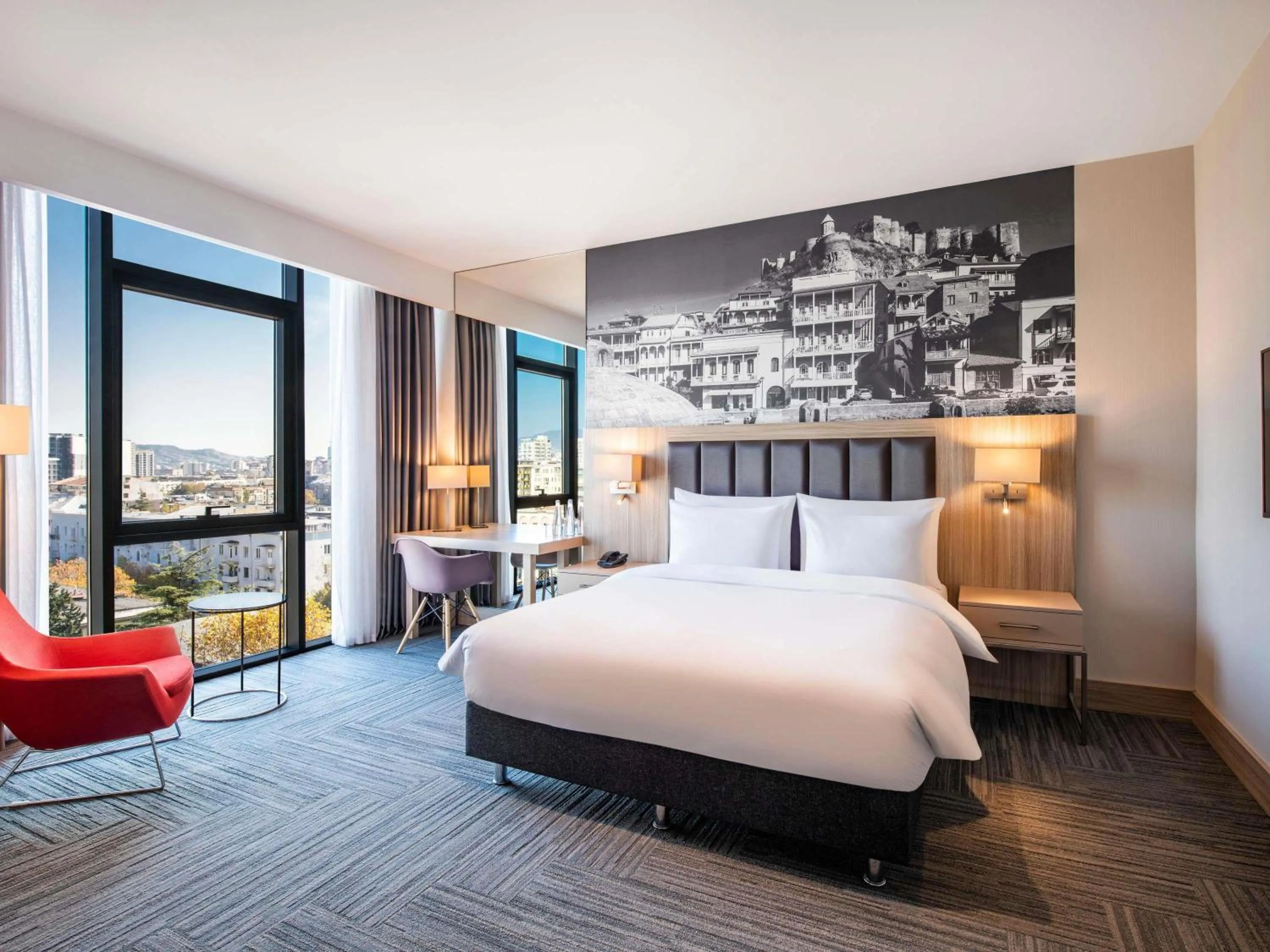 Bedroom in Tbilisi Saburtalo Hotel by Mercure