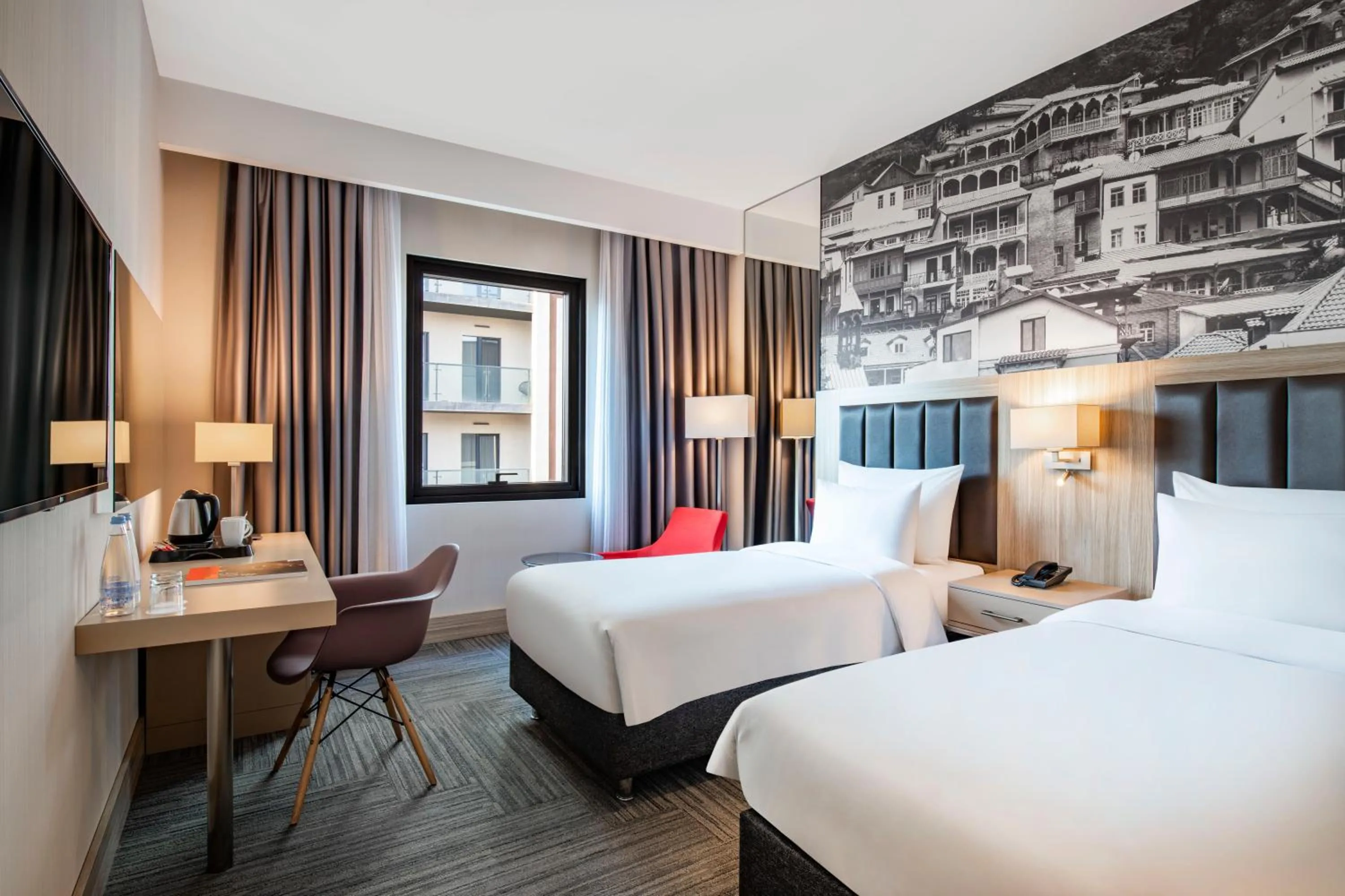 Bed in Tbilisi Saburtalo Hotel by Mercure