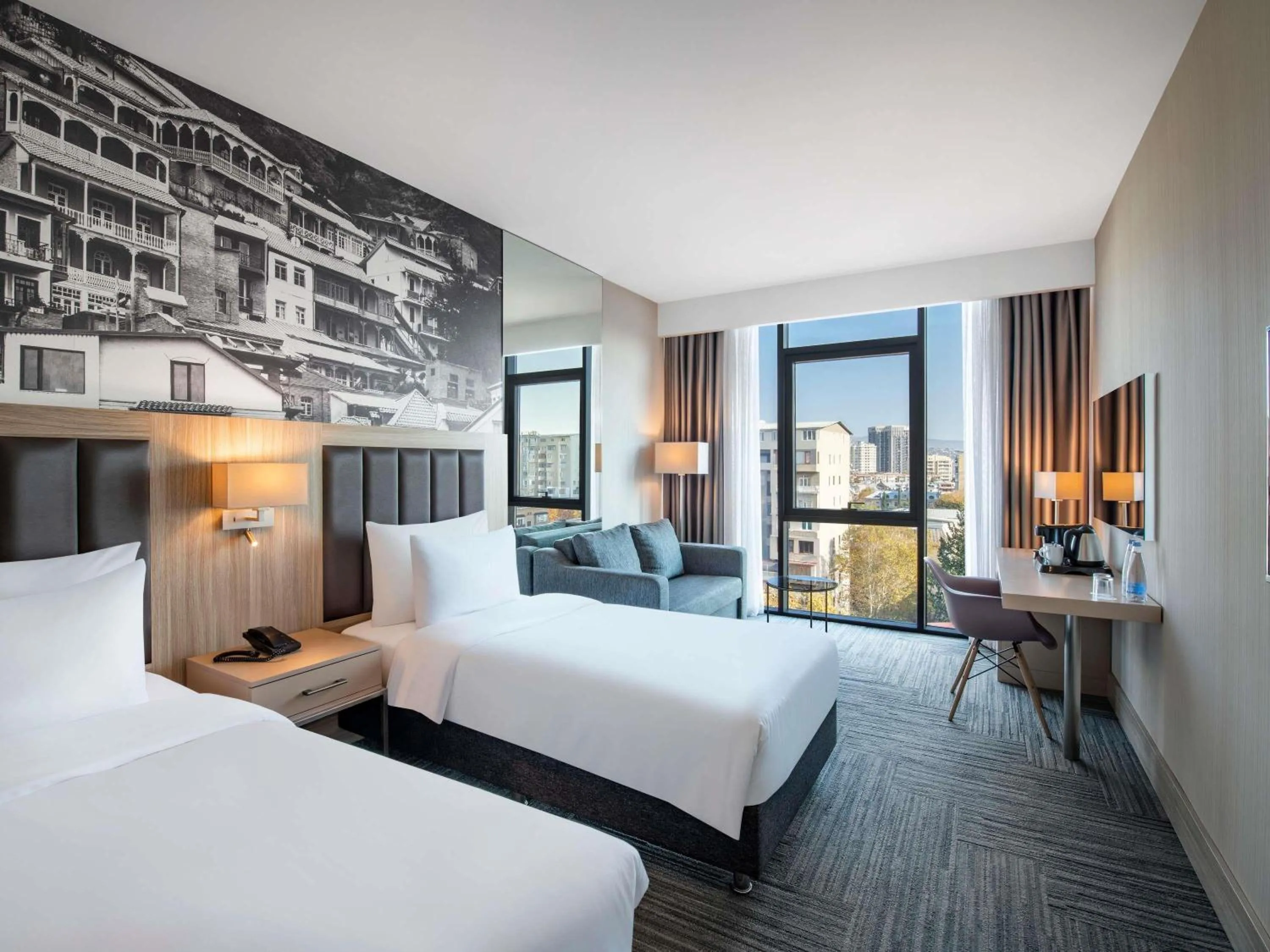 Bedroom in Tbilisi Saburtalo Hotel by Mercure