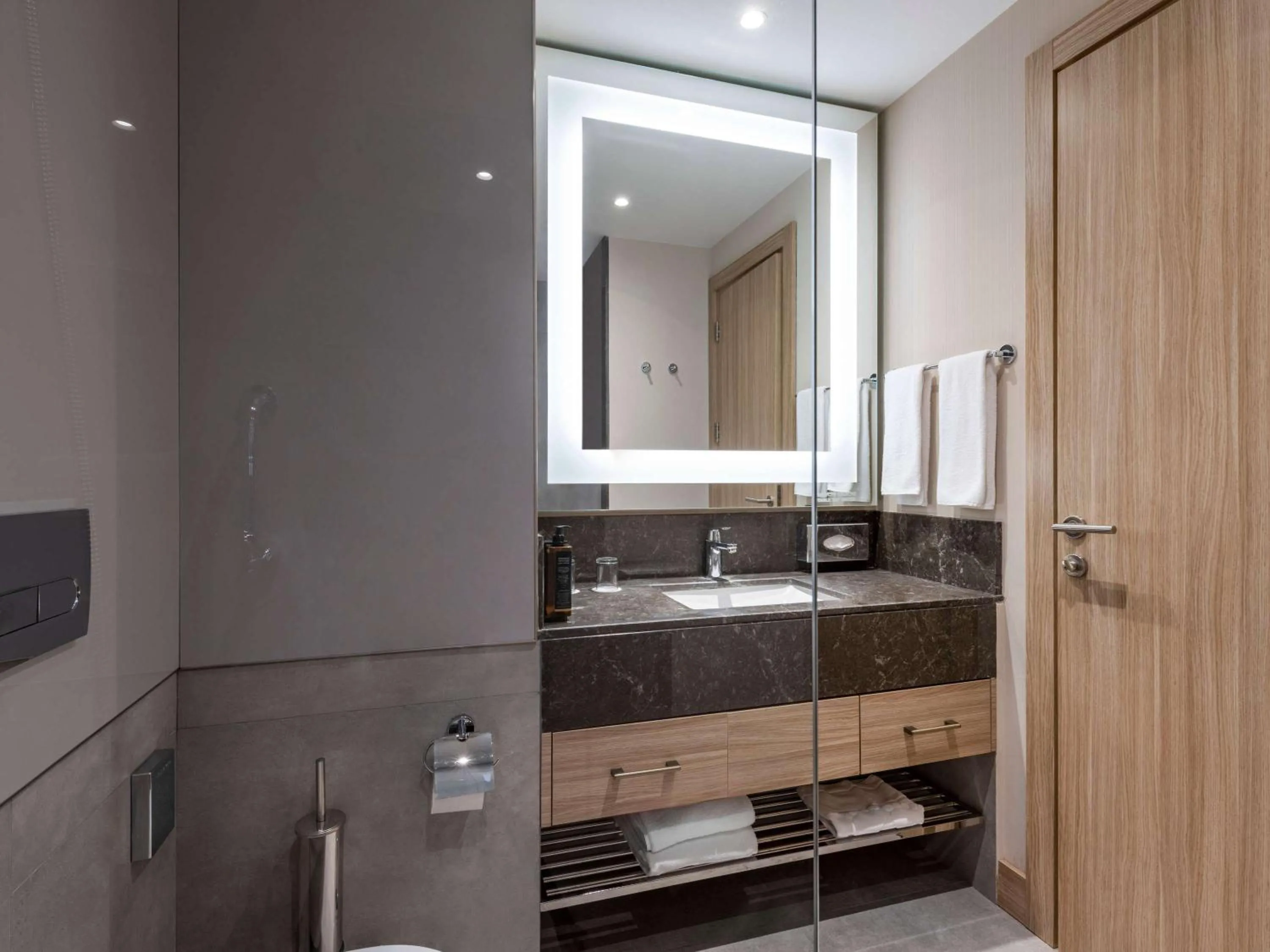 Bathroom in Ramada Encore Tbilisi