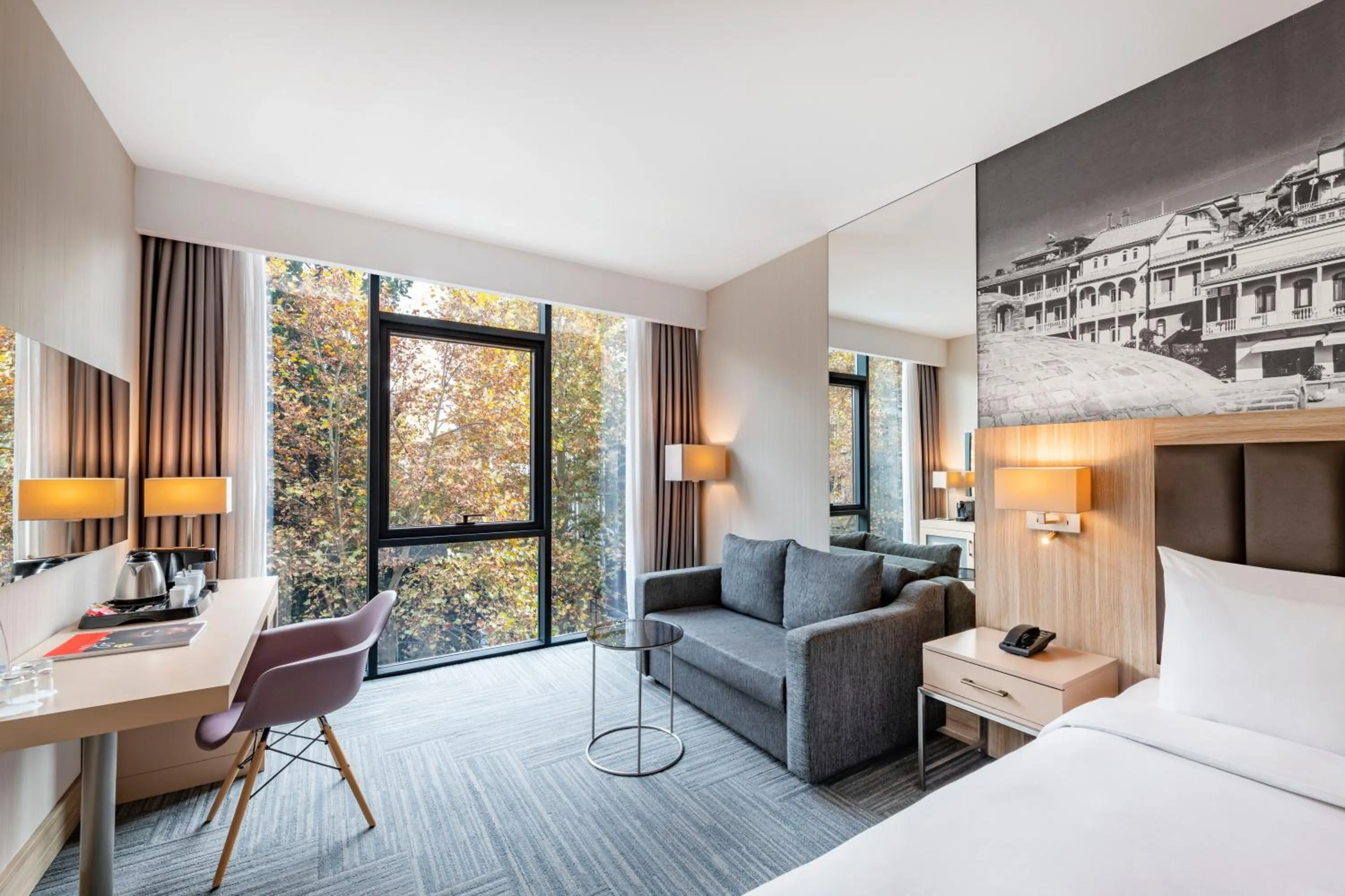 Bed in Tbilisi Saburtalo Hotel by Mercure