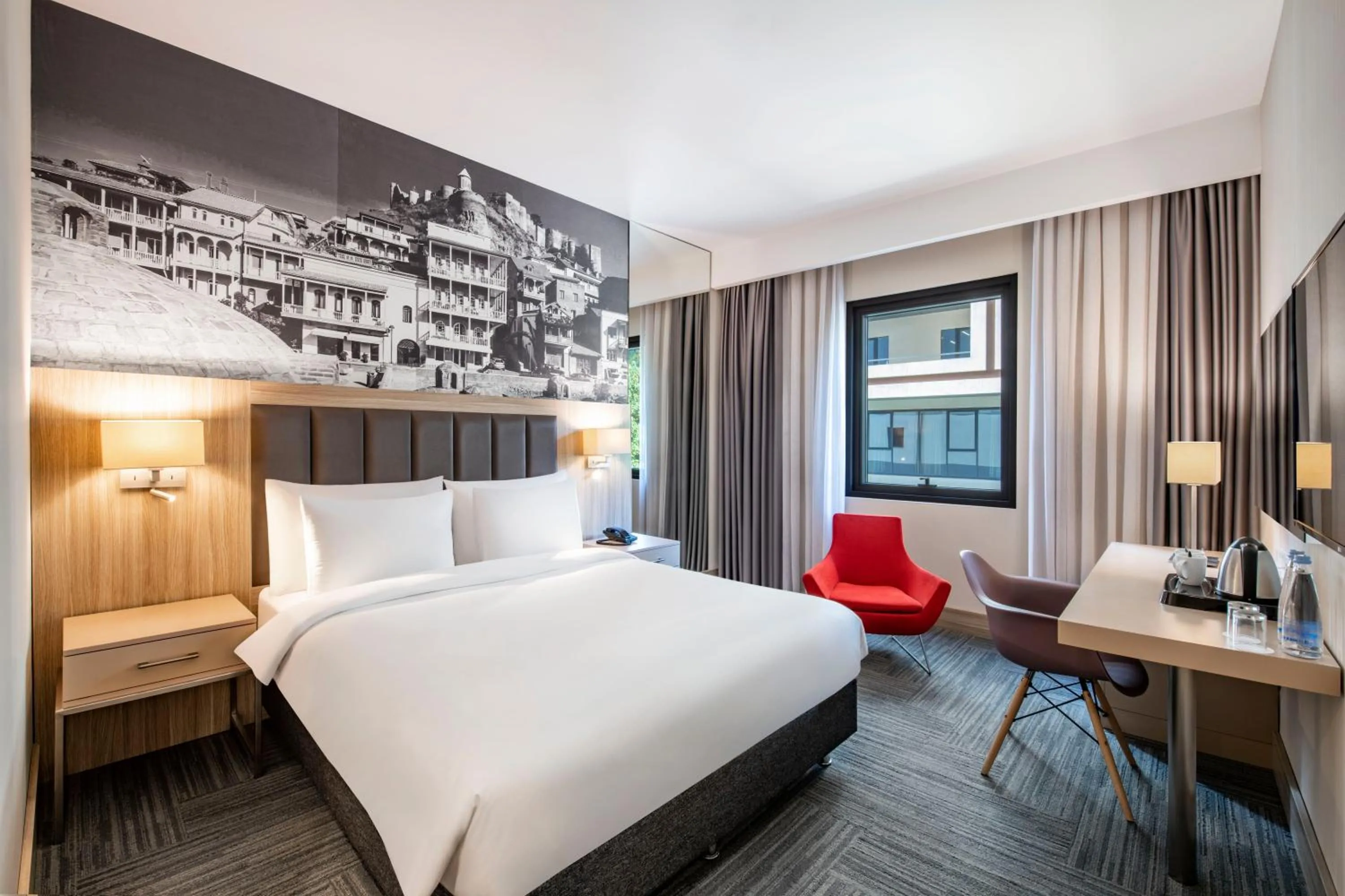 Bed in Tbilisi Saburtalo Hotel by Mercure