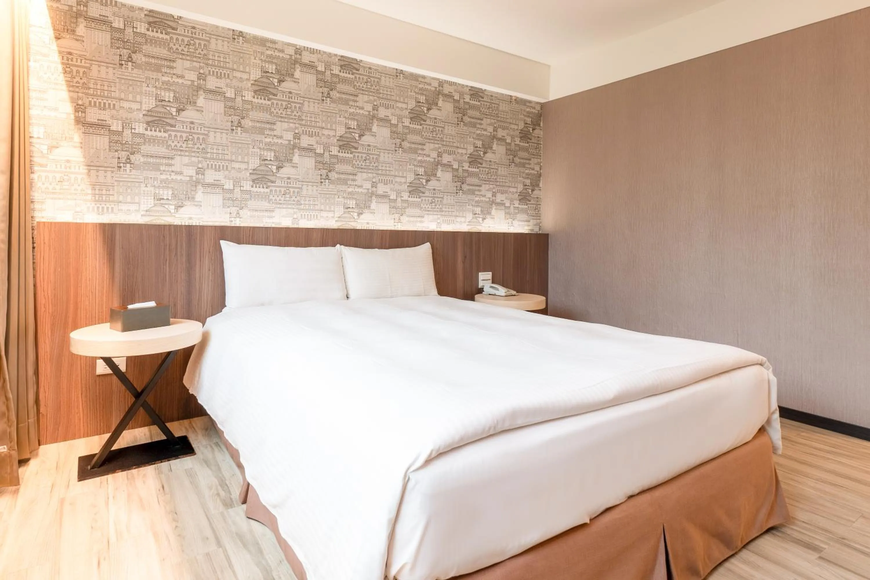 Seating area, Bed in Guide Hotel Taipei Fuxing North