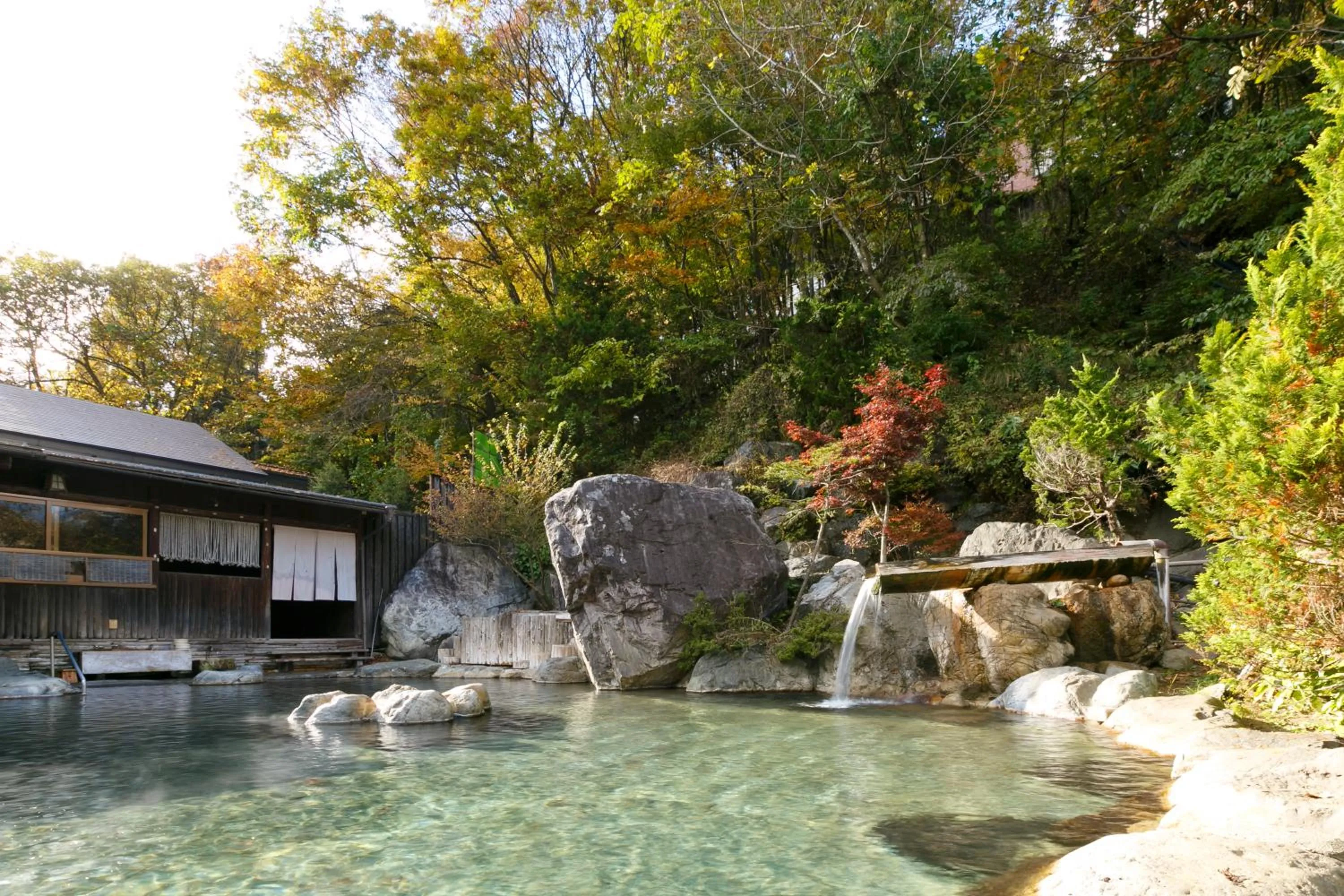 Hot Spring Bath in Hodakaso Yamano Hotel
