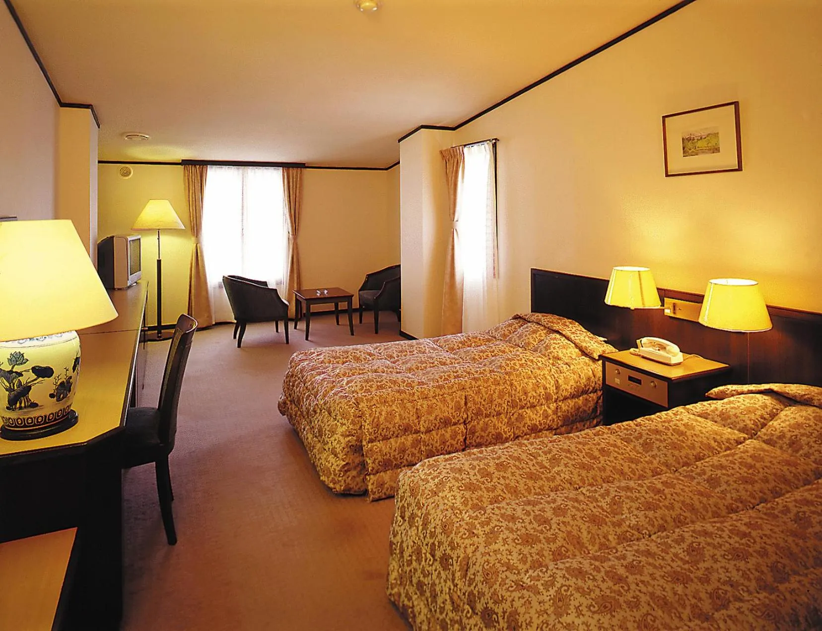 Photo of the whole room, Bed in Hodakaso Yamano Hotel