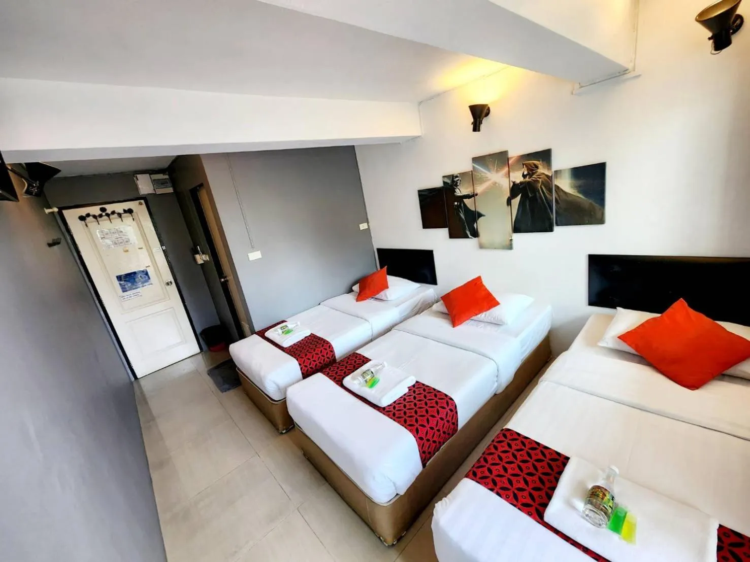 Bed in Khaosan Art Hotel