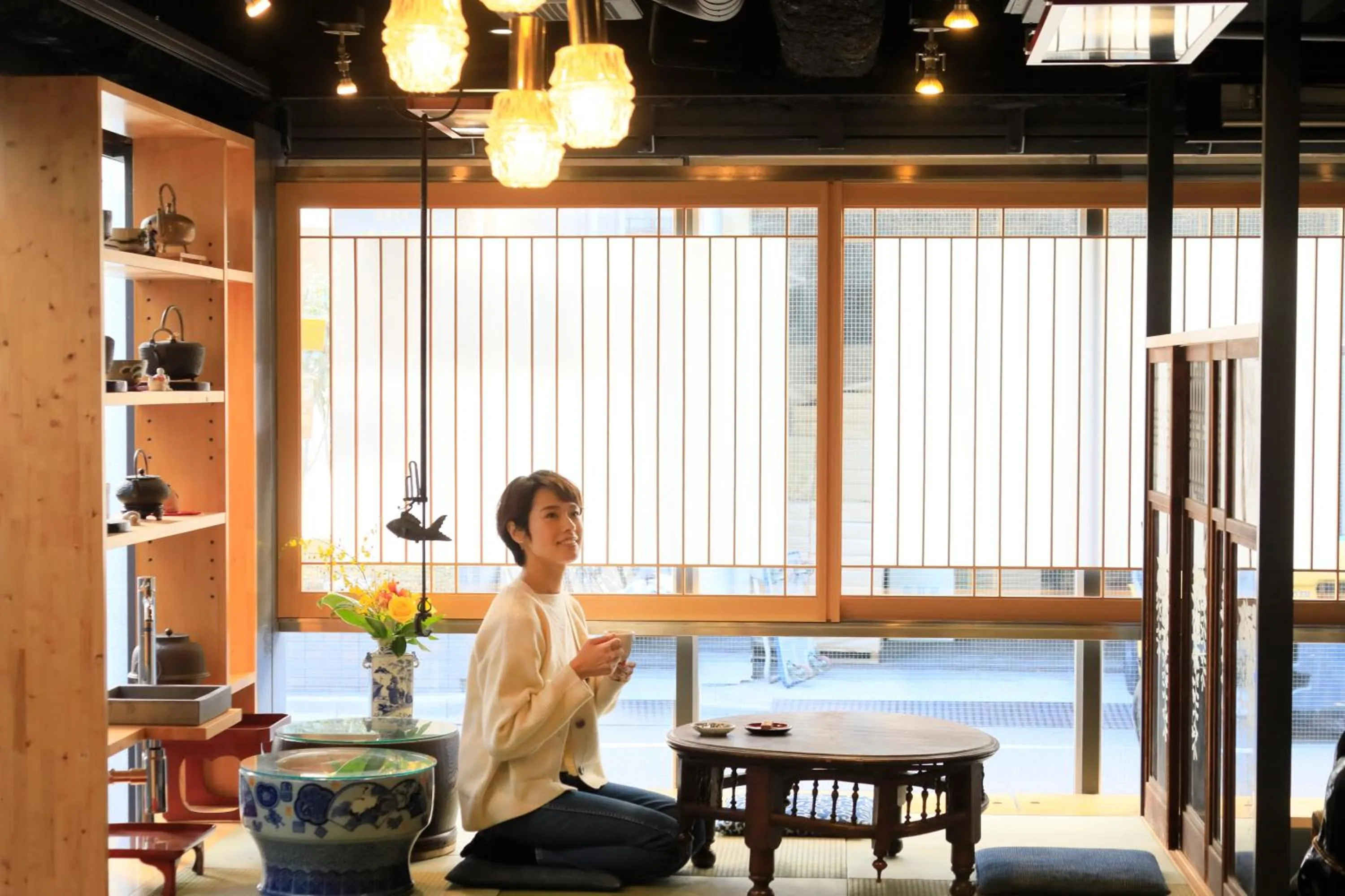 Lounge or bar in Andon Ryokan