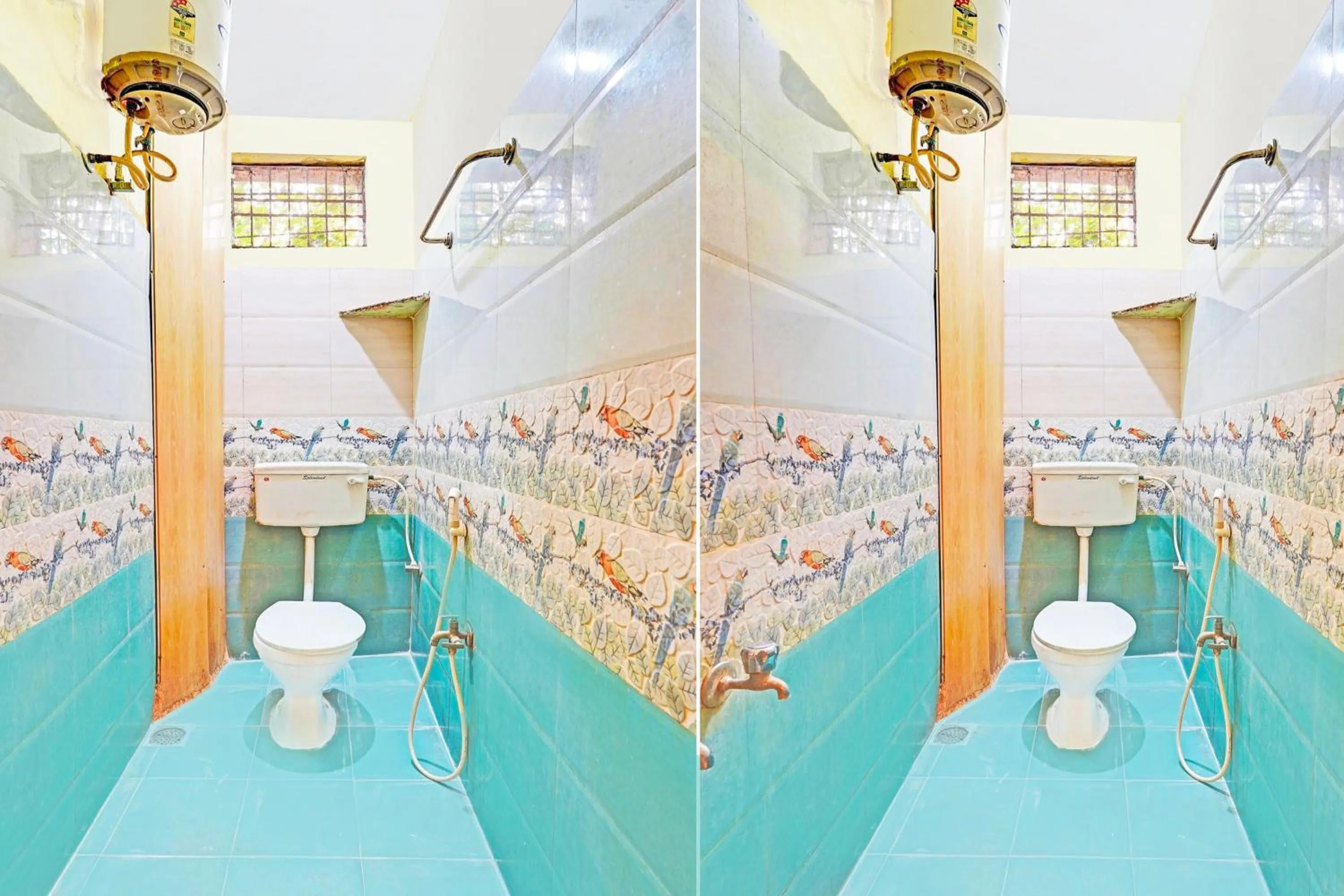 Bathroom in Super Hotel O Thavalakuppam Near Bus Stand