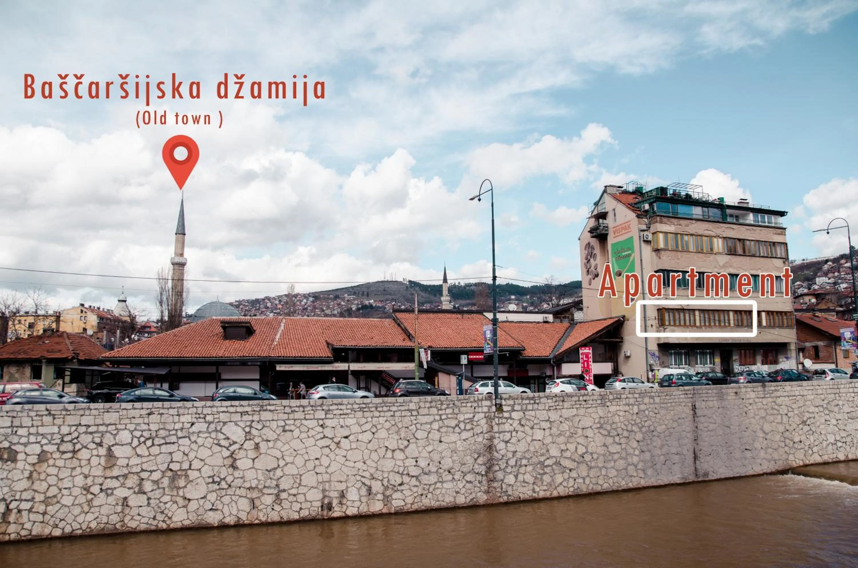 Property building in Apartment Roma at Bascarsija