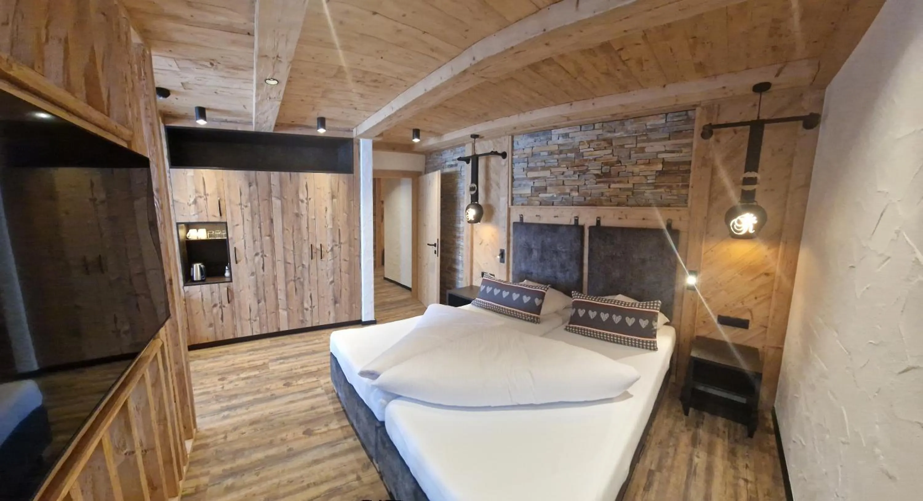 Bedroom, Bed in Hotel Garni Romantik