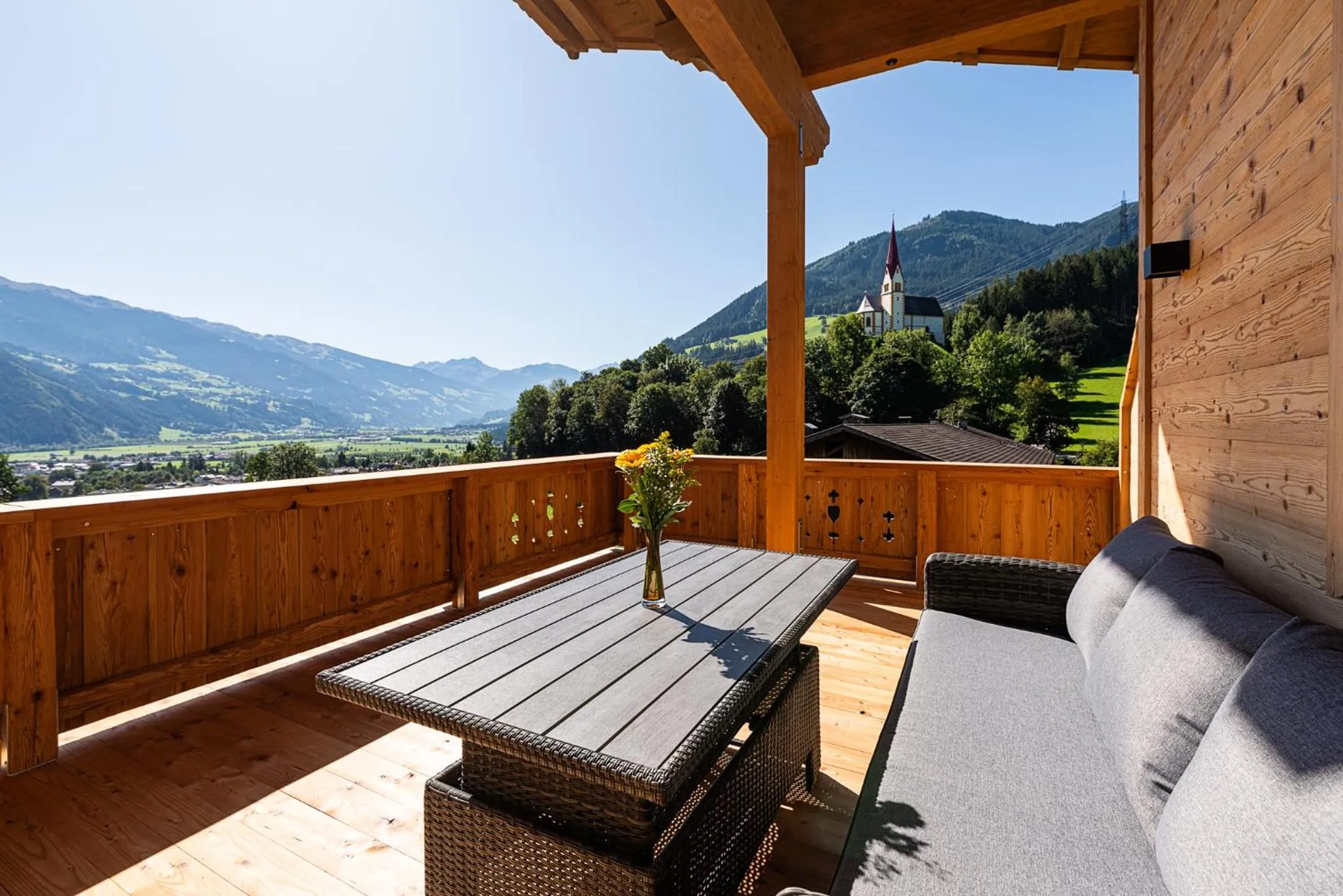 Balcony/Terrace in Hotel Garni Romantik