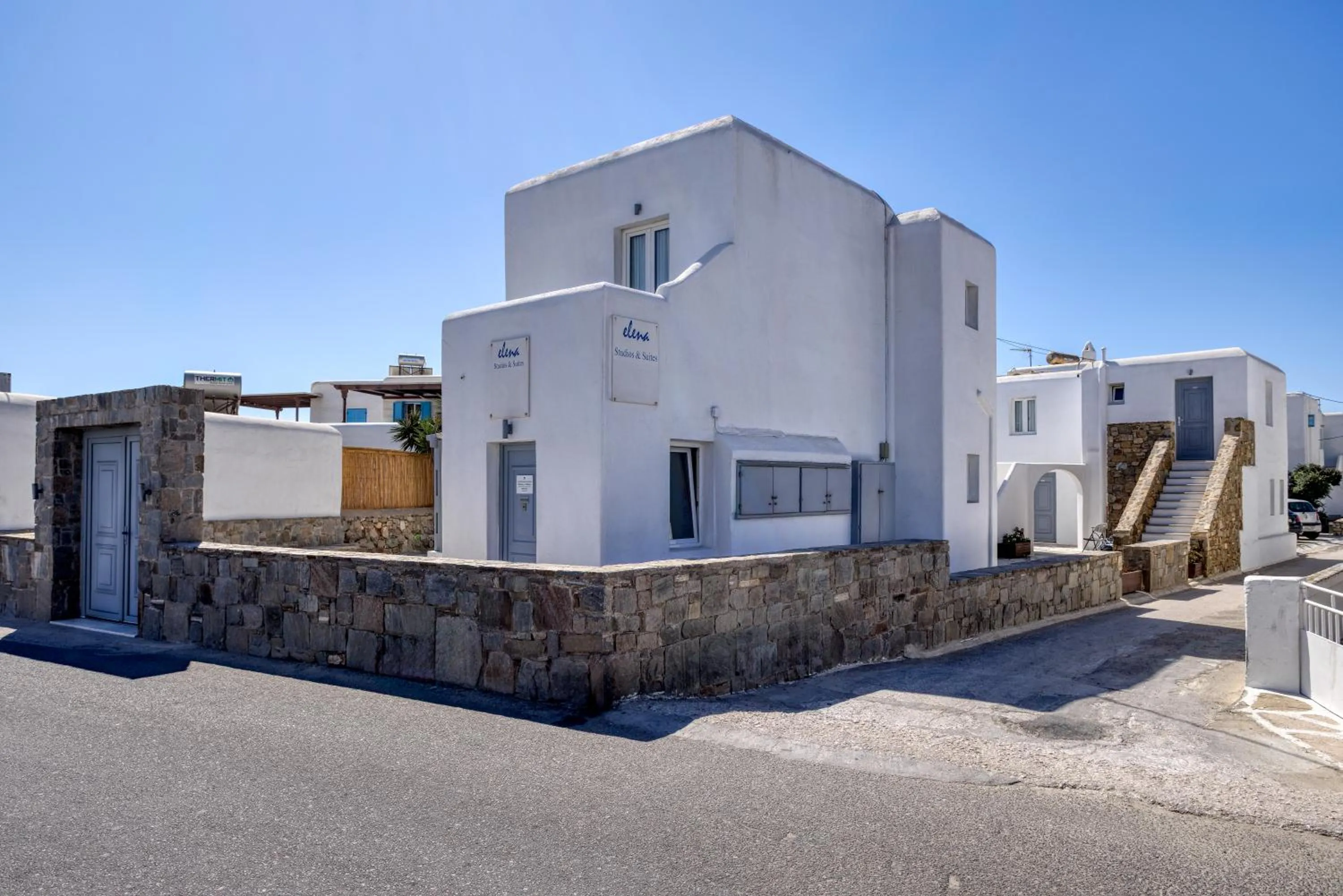 Property building in Elena Studios & Suites