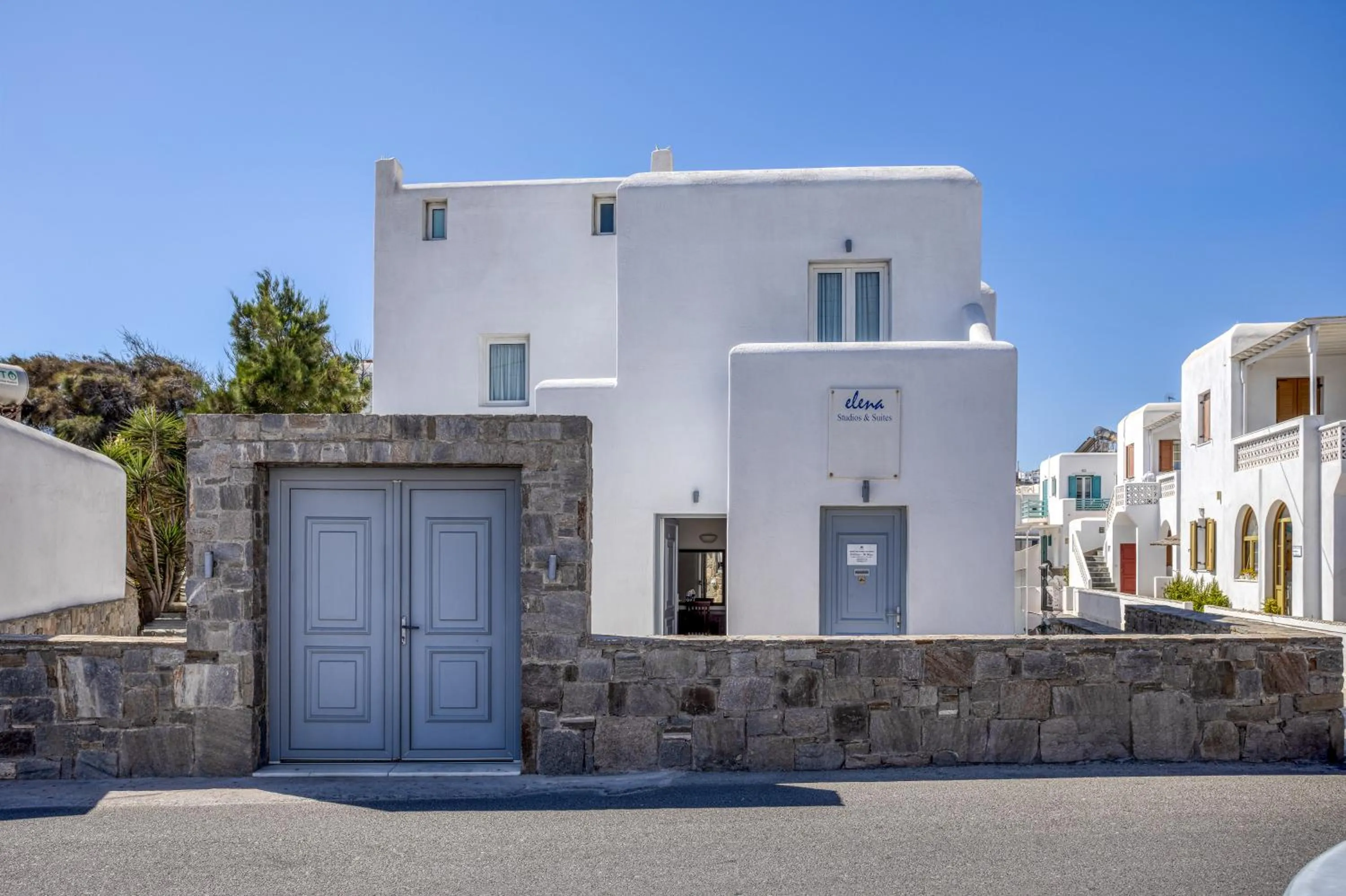 Property building in Elena Studios & Suites